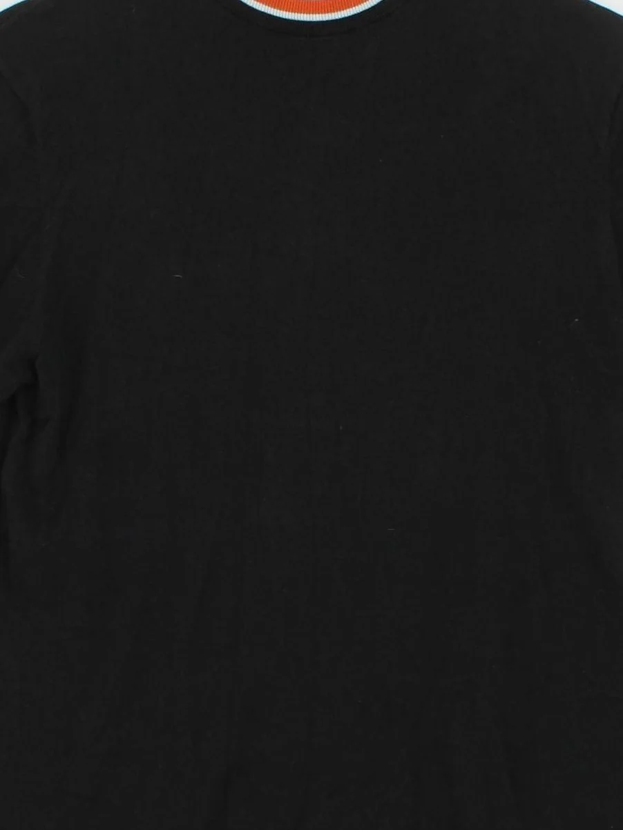 Art Gallery Men's T-Shirt M Black Striped Cotton with Lyocell Modal Basic - Image 3