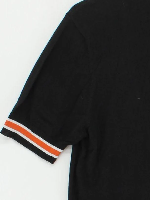 Art Gallery Men's T-Shirt M Black Striped Cotton with Lyocell Modal Basic - Image 4