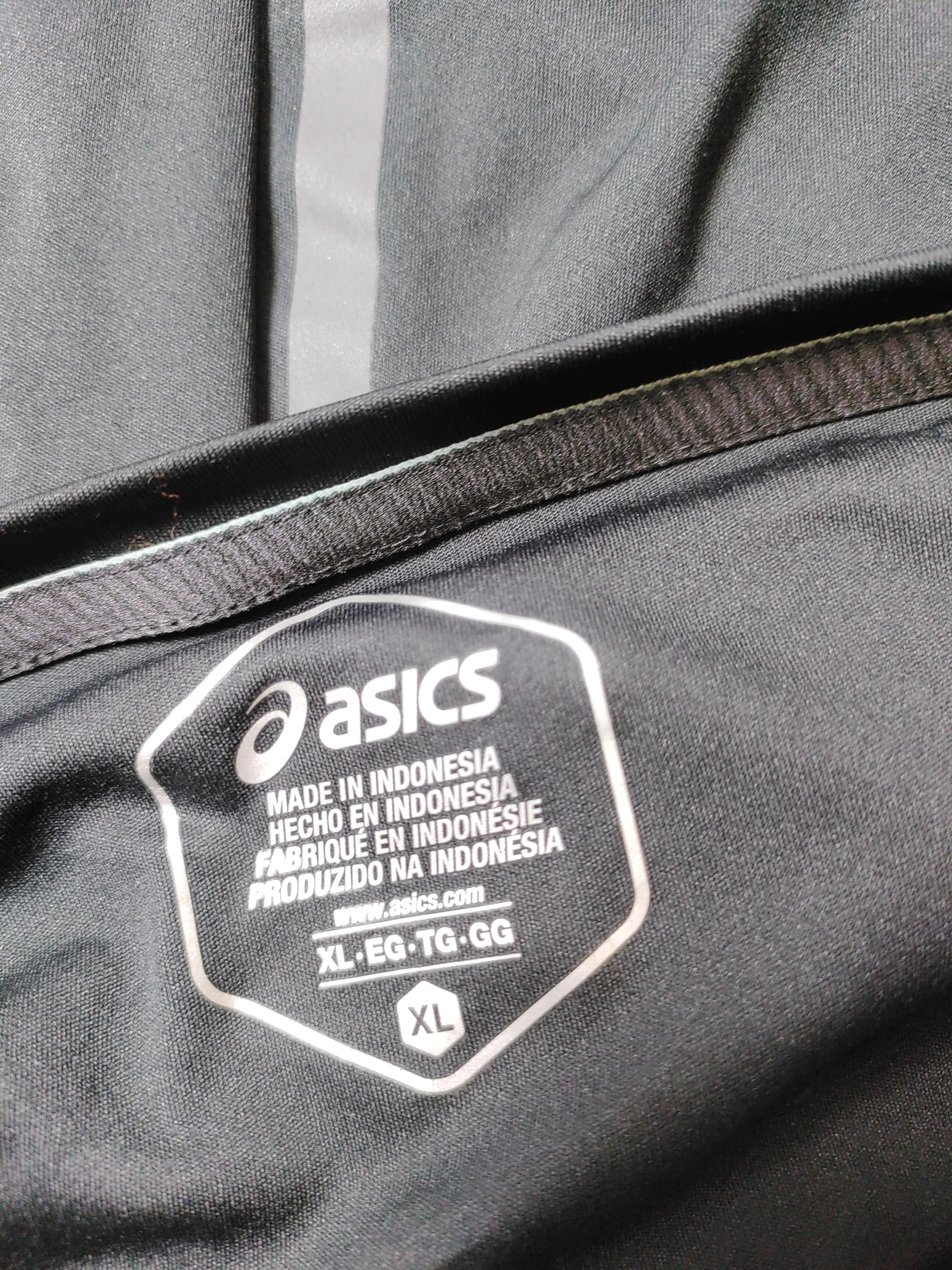 Asics Men's T-Shirt XL Black Graphic 100% Polyester Round Neck Basic - Image 5