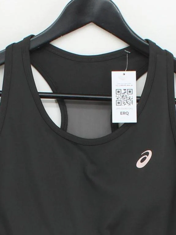Asics Women's Loungewear M Black Nylon with Elastane Basic - Image 3