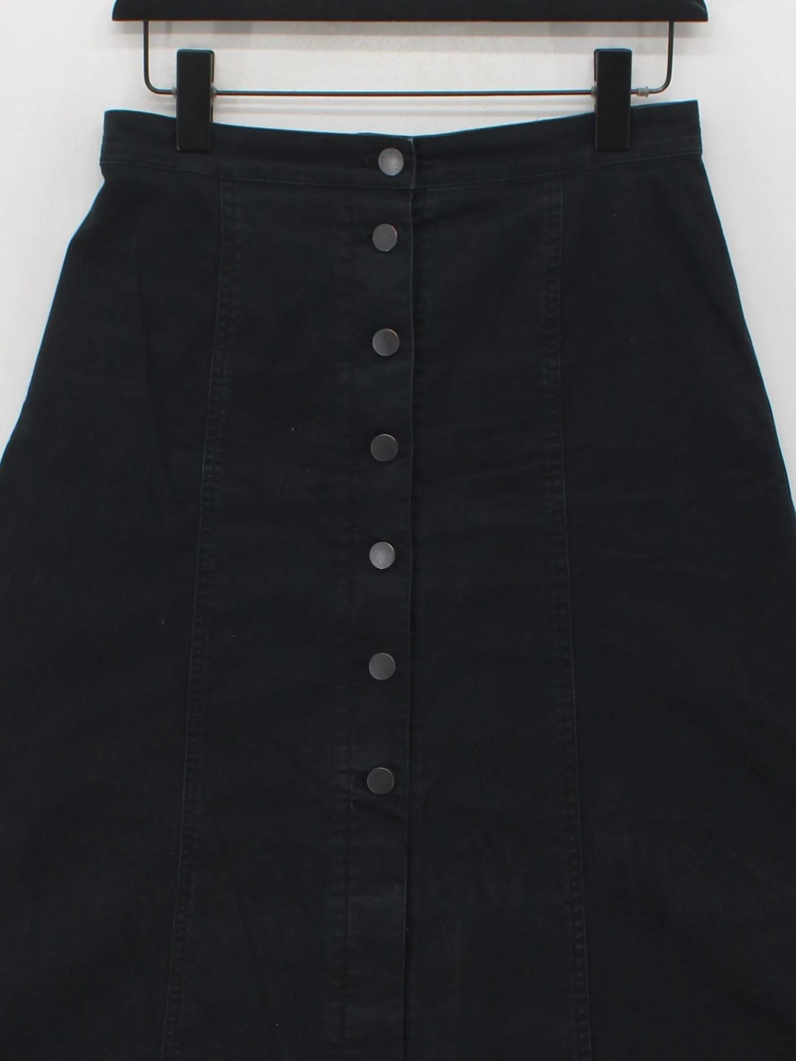 Asics Women's Midi Skirt W 27 in Black Cotton with Elastane Midi A-Line - Image 3