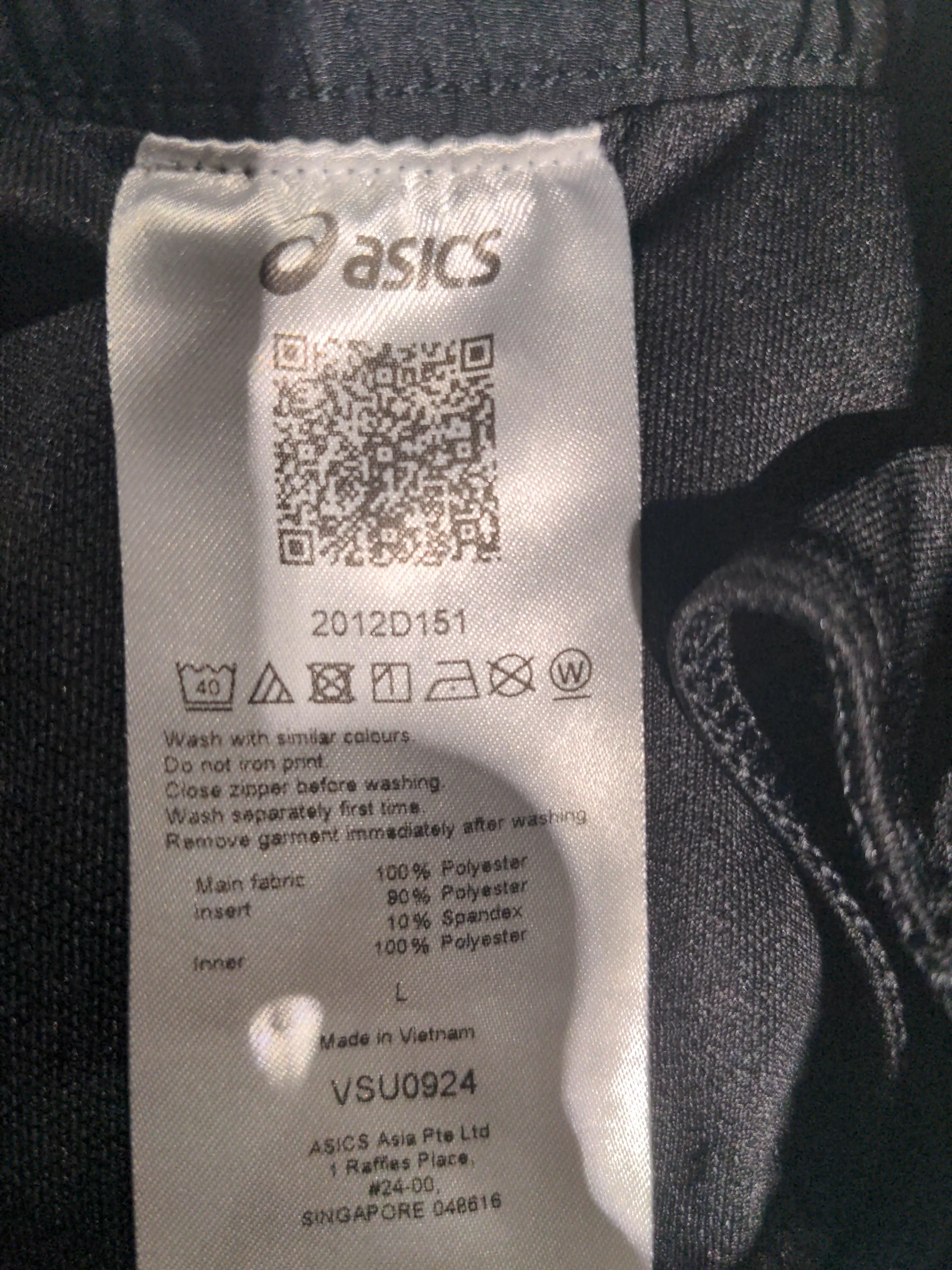 Asics Women's Shorts L Black Polyester with Spandex Sweat - Image 5