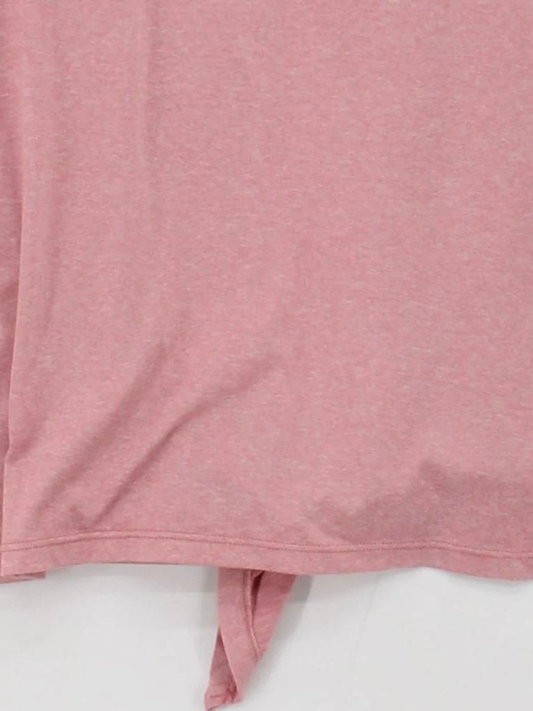 Asics Women's T-Shirt M Pink Polyester with Elastane Basic - Image 4