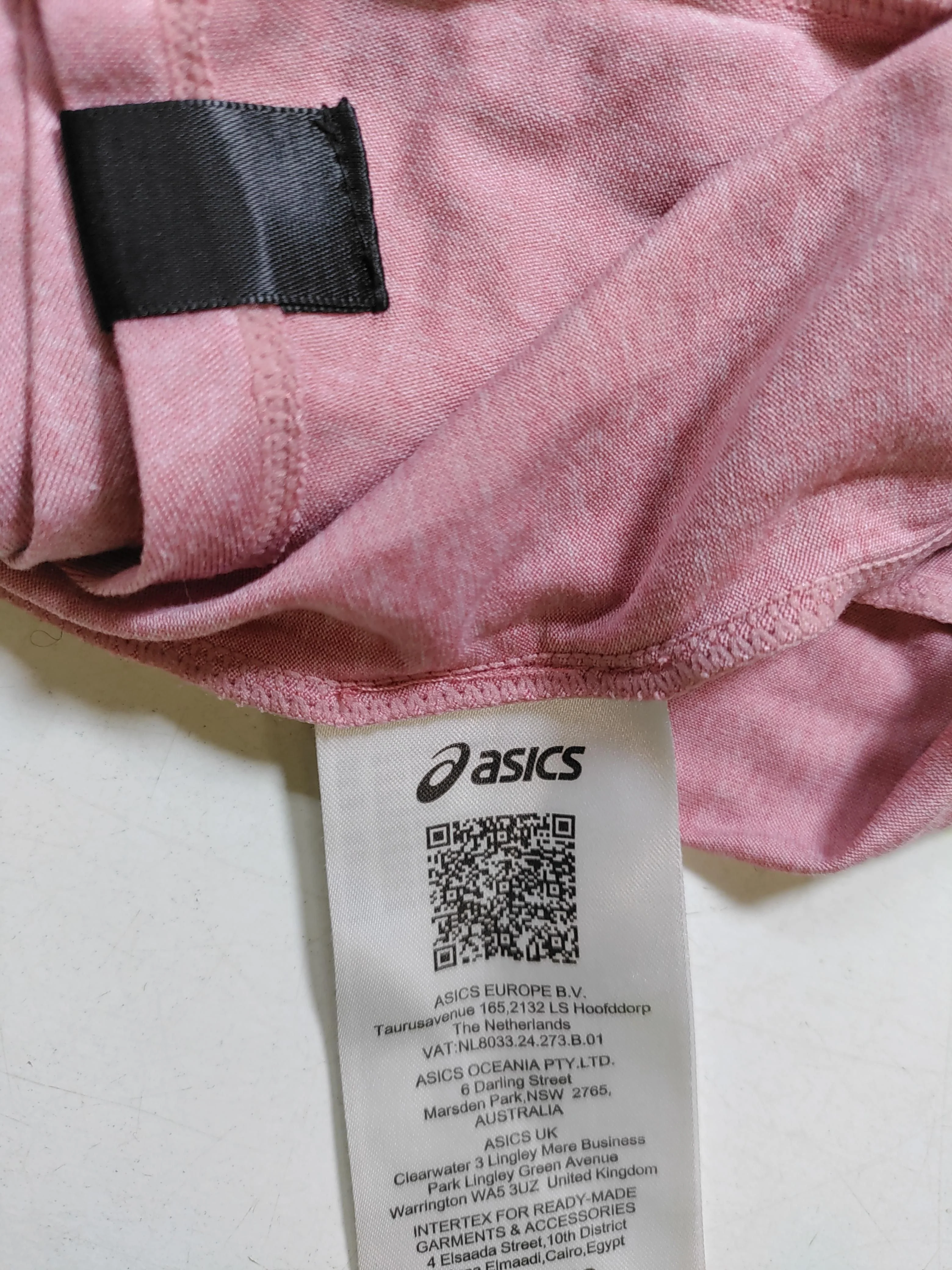 Asics Women's T-Shirt M Pink Polyester with Elastane Basic - Image 5