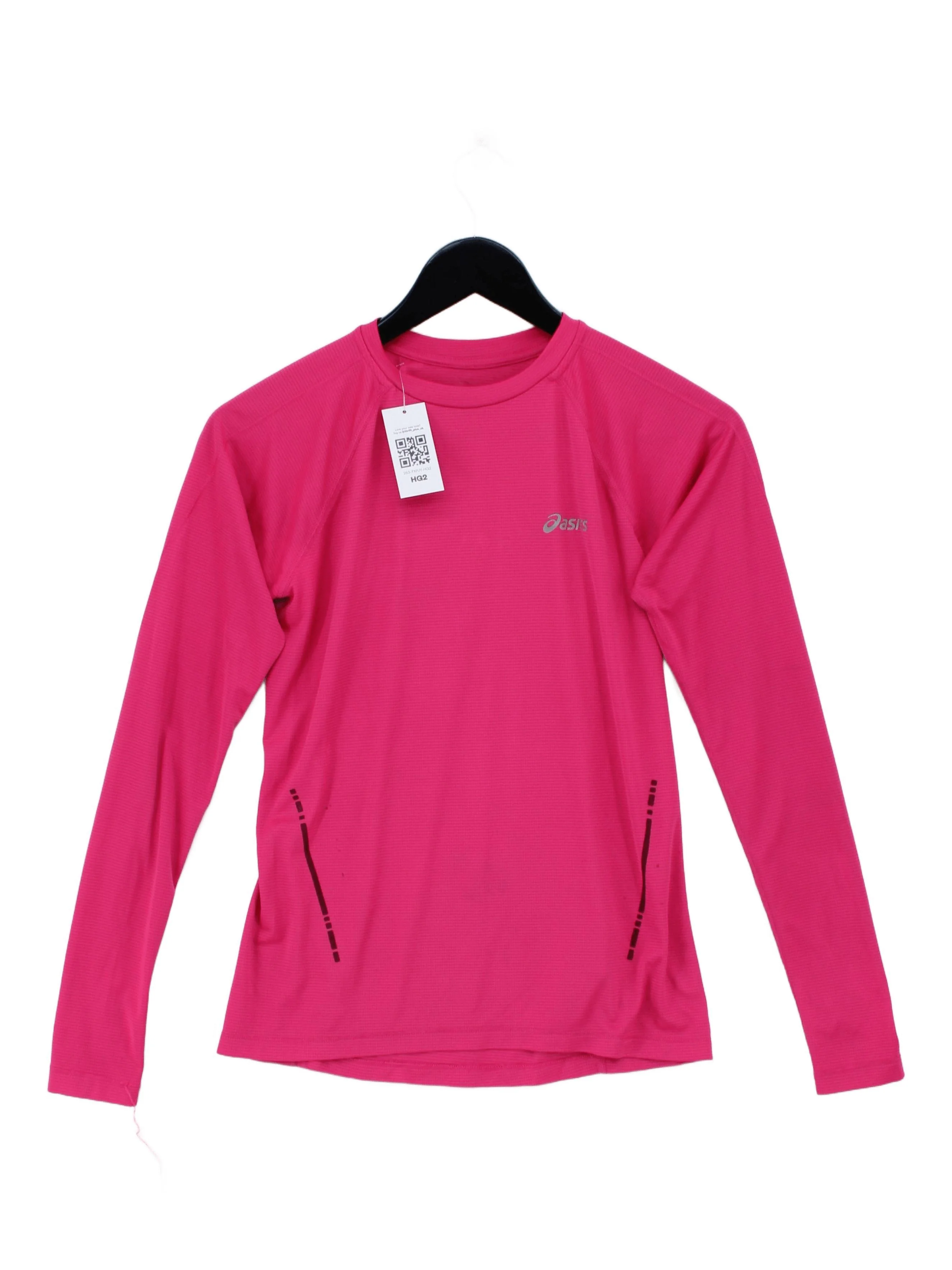 Asics Women's T-Shirt XS Pink 100% Polyester Basic
