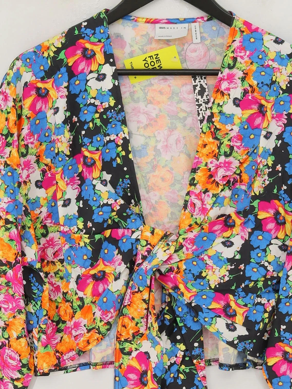 Asos Women's Top UK 12 Multi 100% Viscose Cropped New with tags - Image 3