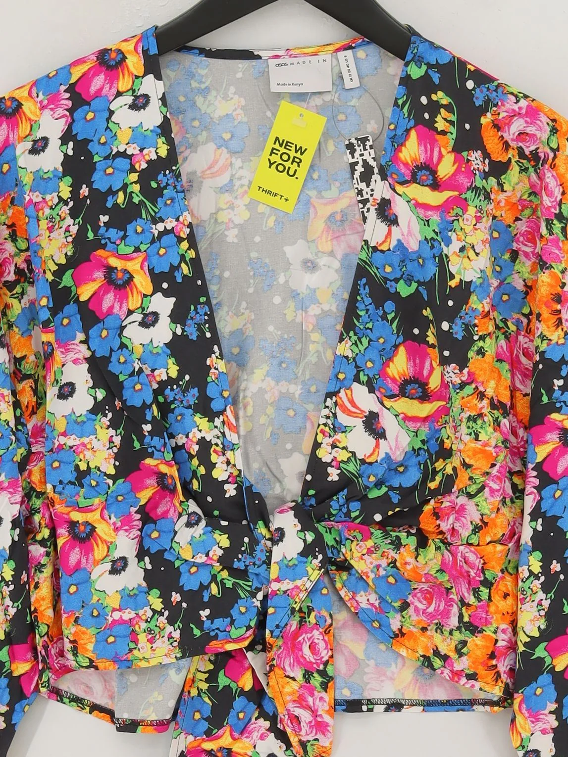 Asos Women's Top UK 12 Multi 100% Viscose Cropped New with tags - Image 3