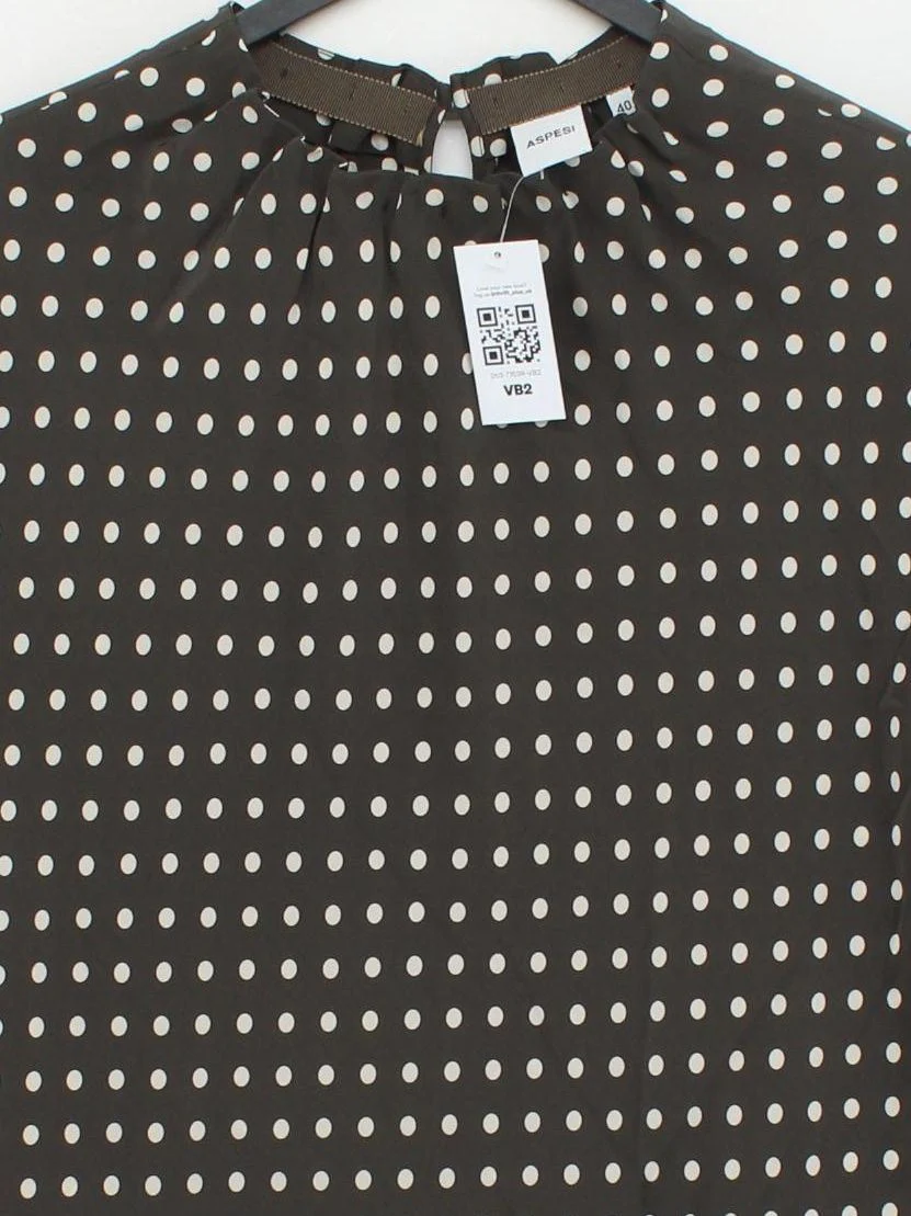 ASPESI T-Shirt Mini Dress UK12 in Grey - Image 3