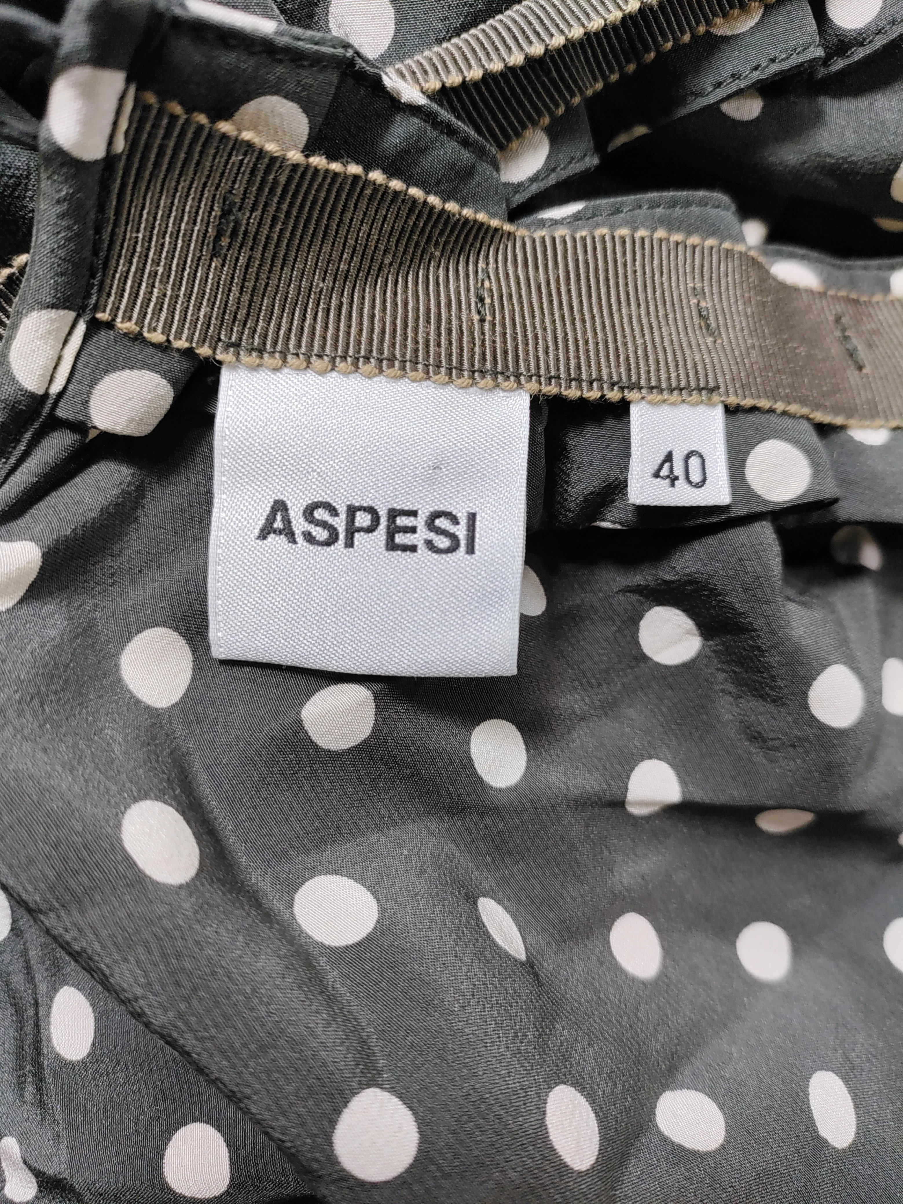 ASPESI T-Shirt Mini Dress UK12 in Grey - Image 5