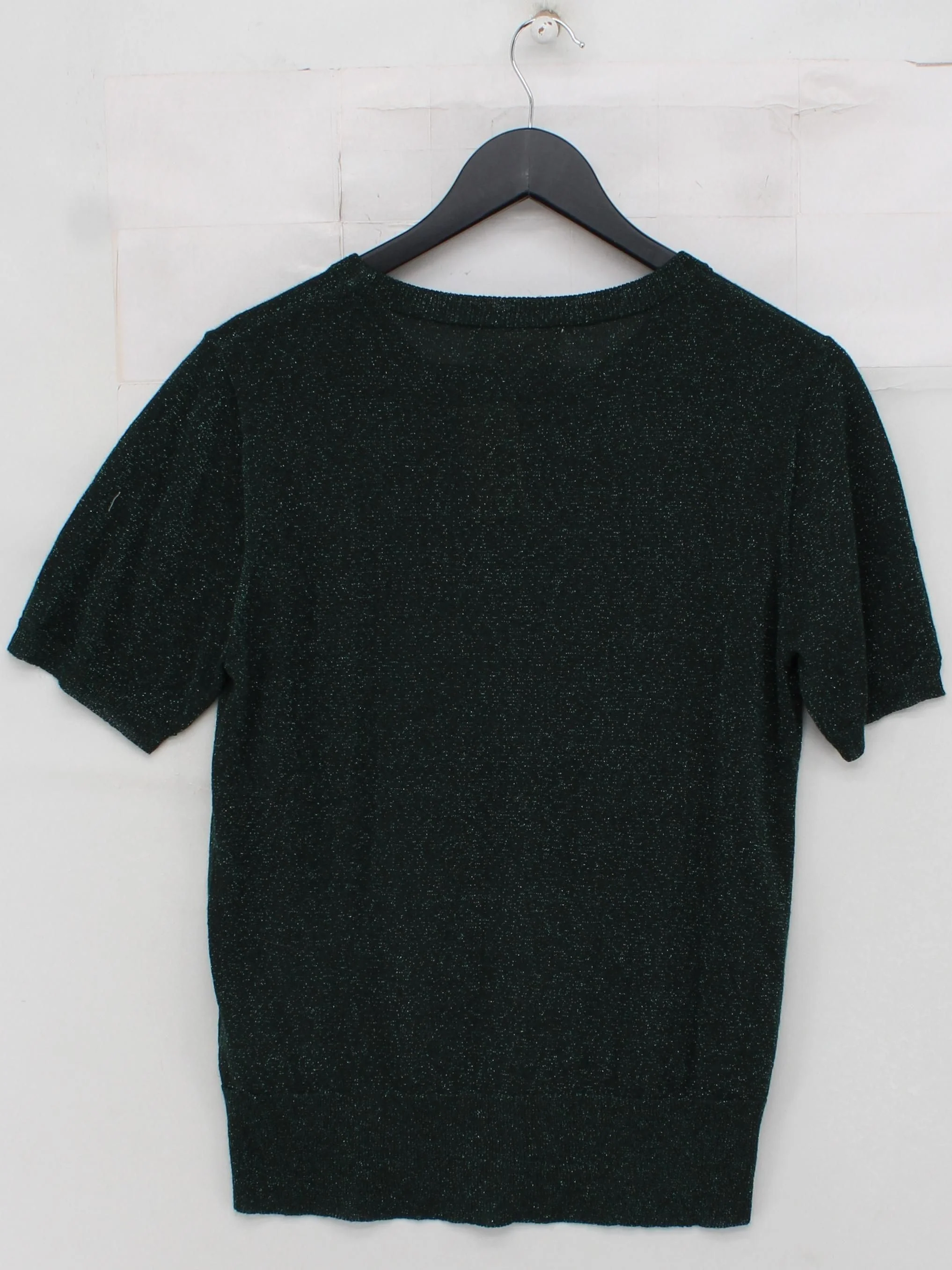Aspiga Women's Top M Green Viscose with Other Short Sleeve Round Neck Basic - Image 2