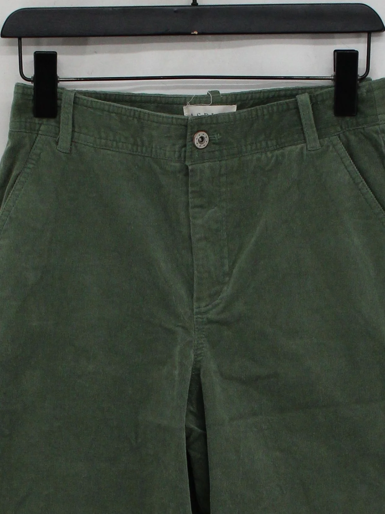 Aspiga Women's Trousers S Green Cotton with Elastane Wide-Leg Cropped - Image 3