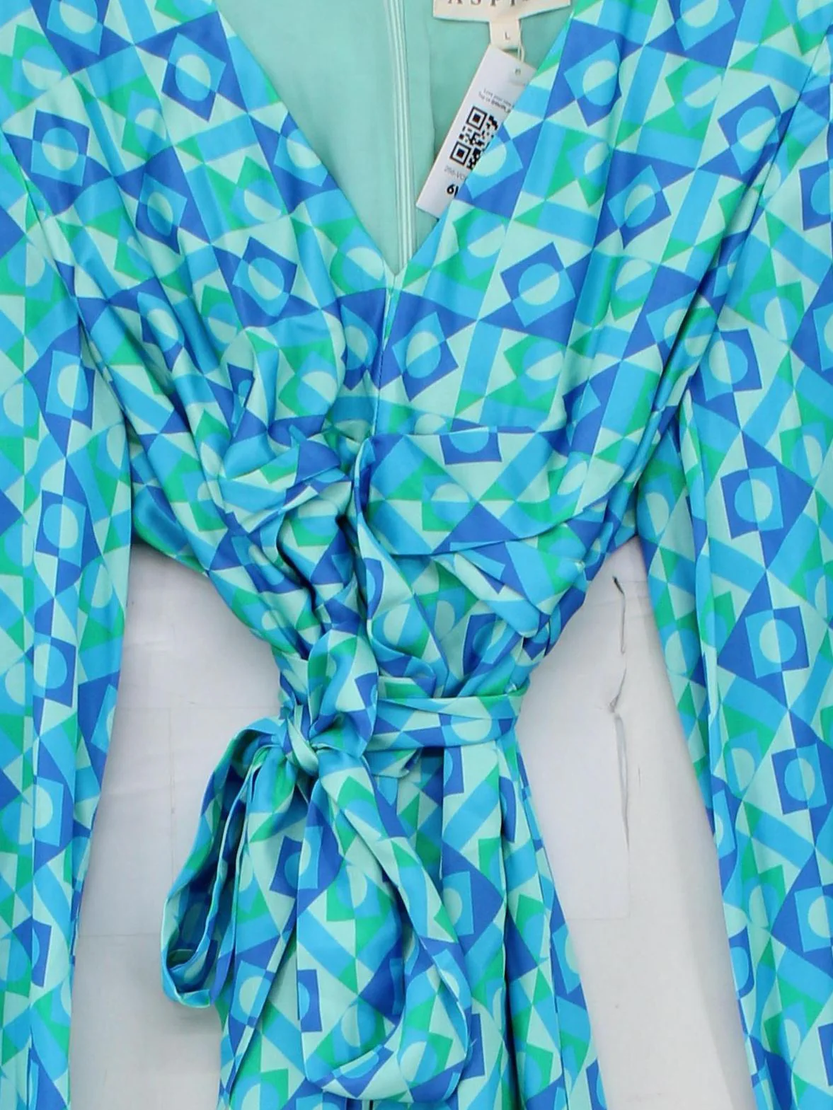 Aspiga Wrap Maxi Dress L in Multi - Image 3