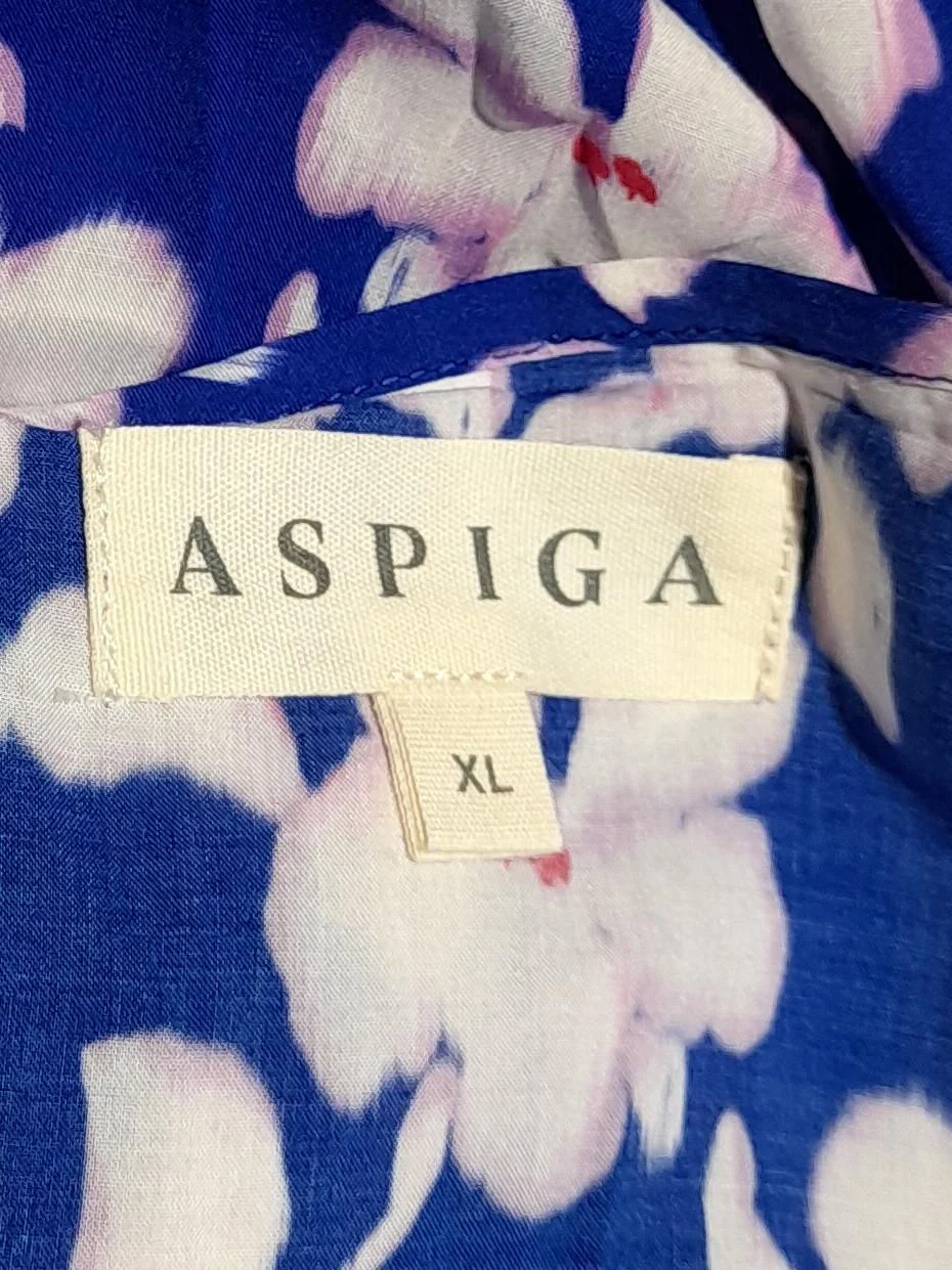Aspiga Wrap Midi Dress UK16 in Blue - Image 5