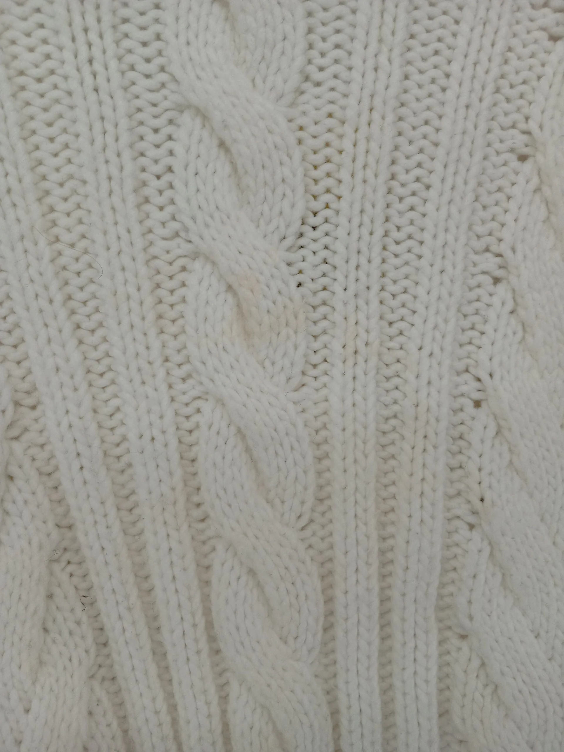 AsYou Women's Cardigan S White 100% Acrylic V-Neck Cardigan - Image 5