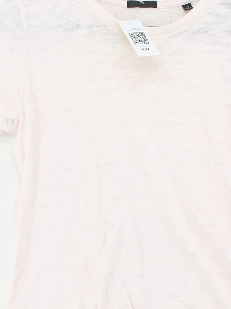 ATM Women's T-Shirt S Pink 100% Cotton Short Sleeve Round Neck Basic - Image 3