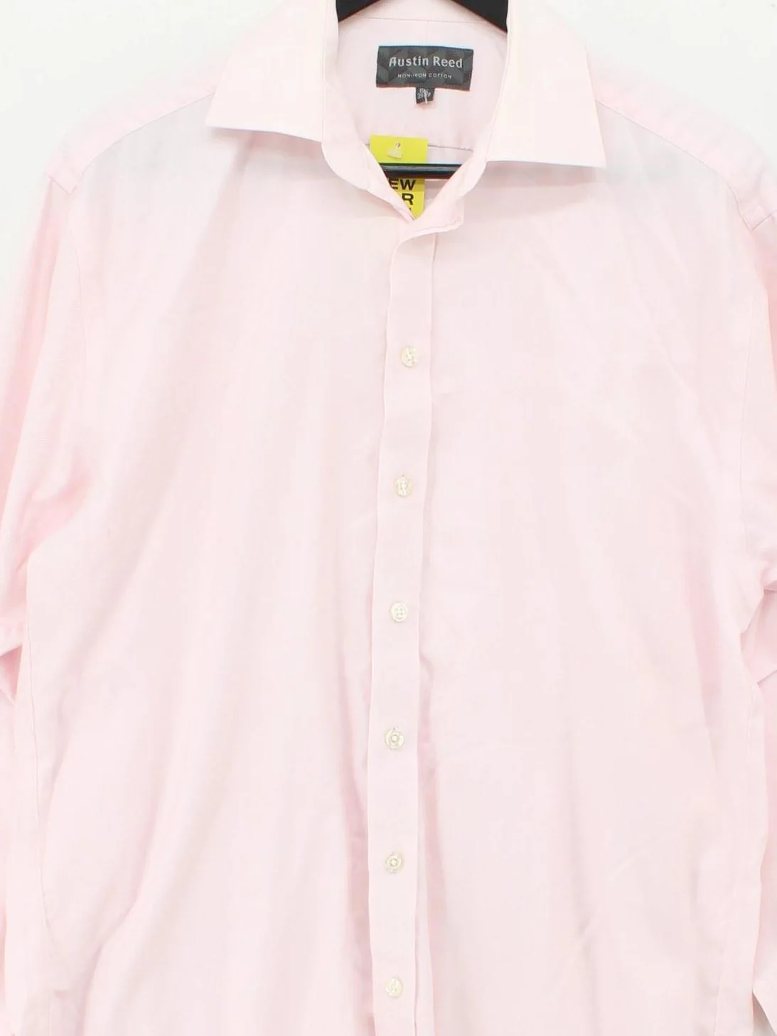Austin Reed Men's Shirt M Pink 100% Cotton Basic - Image 3