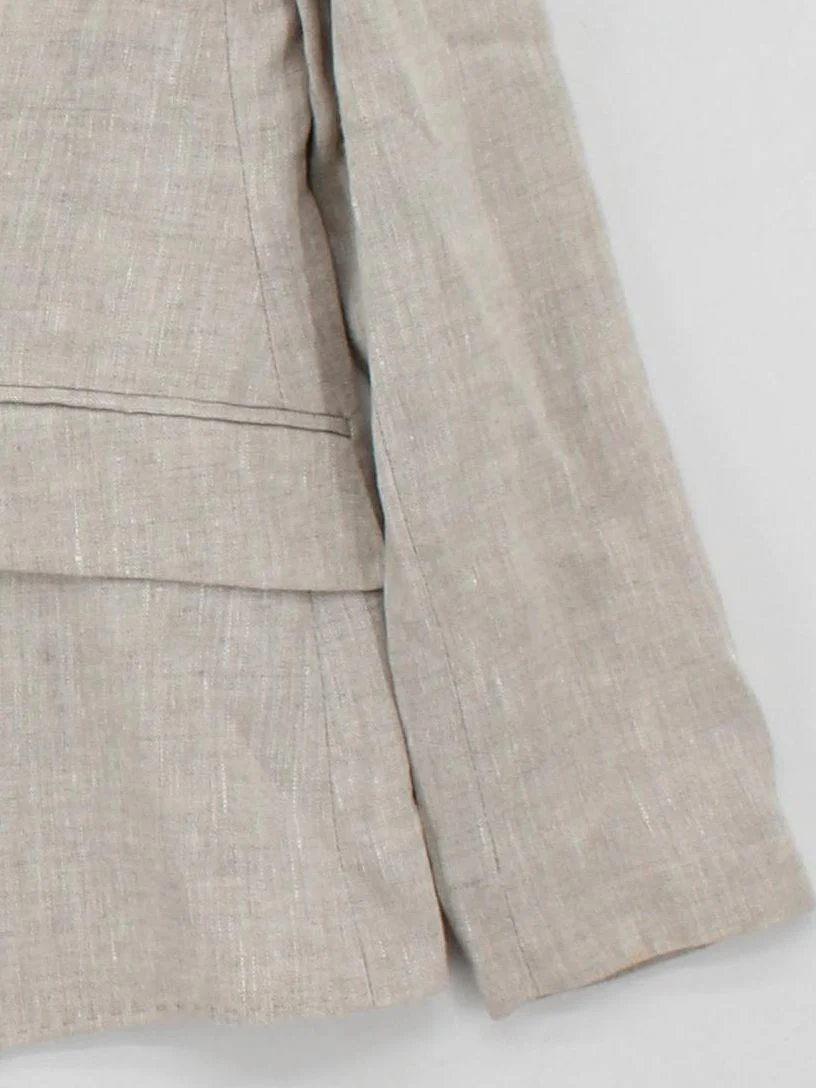 Austin Reed Women's Blazer UK 10 Cream Linen with Viscose Overcoat - Image 4