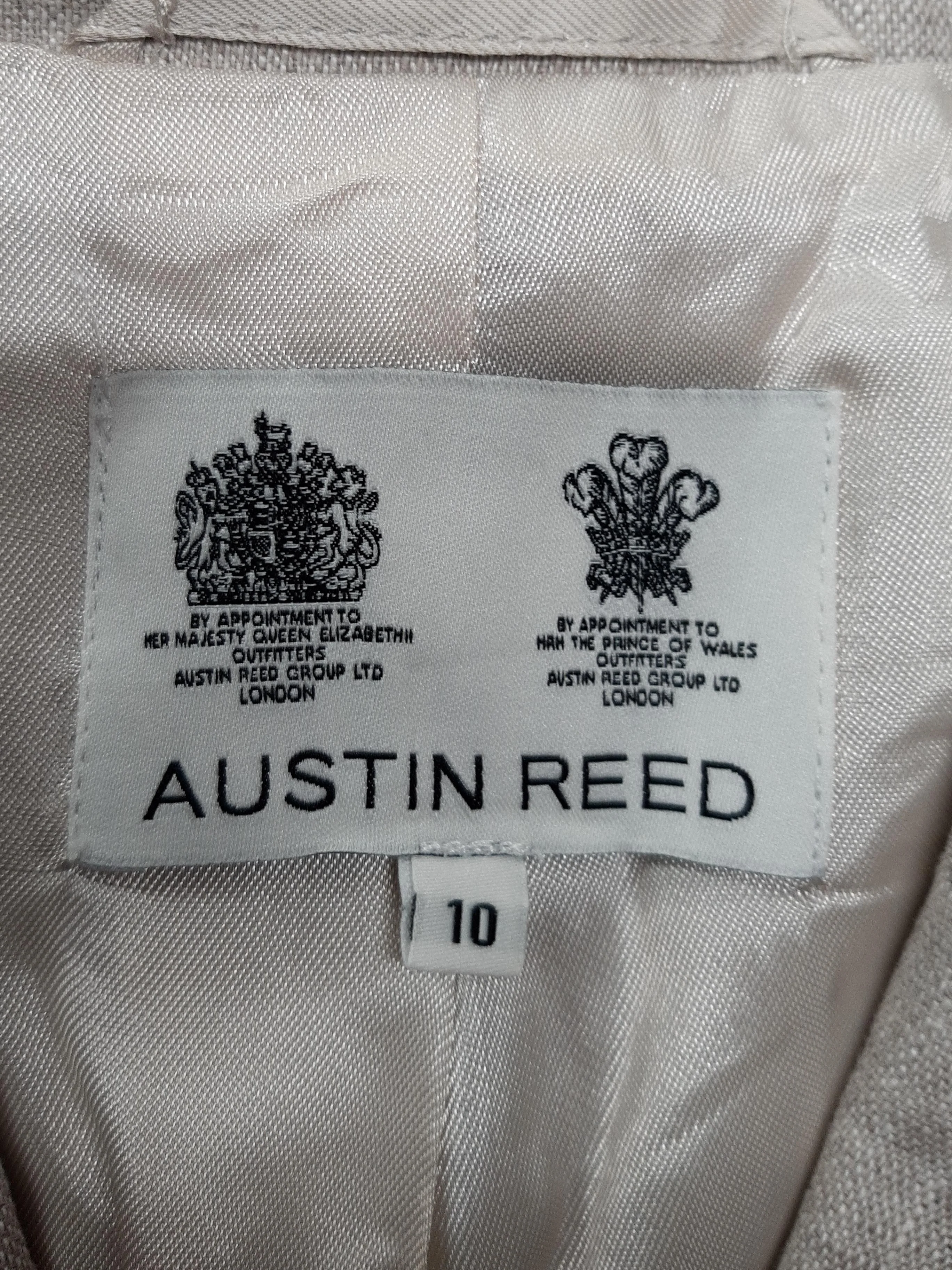Austin Reed Women's Blazer UK 10 Cream Linen with Viscose Overcoat - Image 5