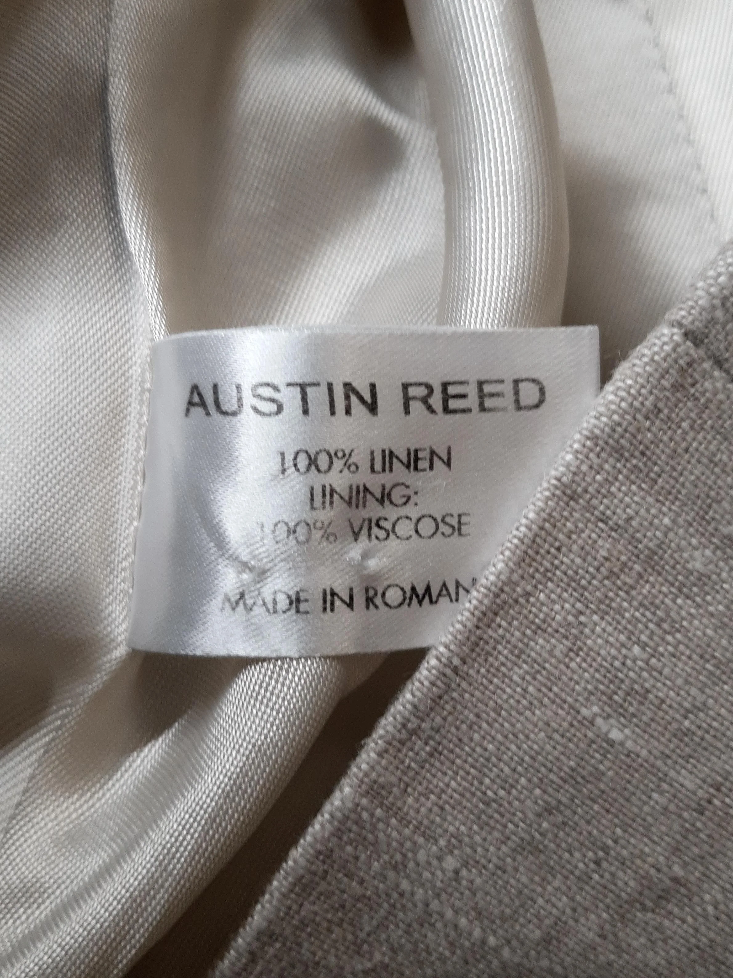 Austin Reed Women's Blazer UK 10 Cream Linen with Viscose Overcoat - Image 6