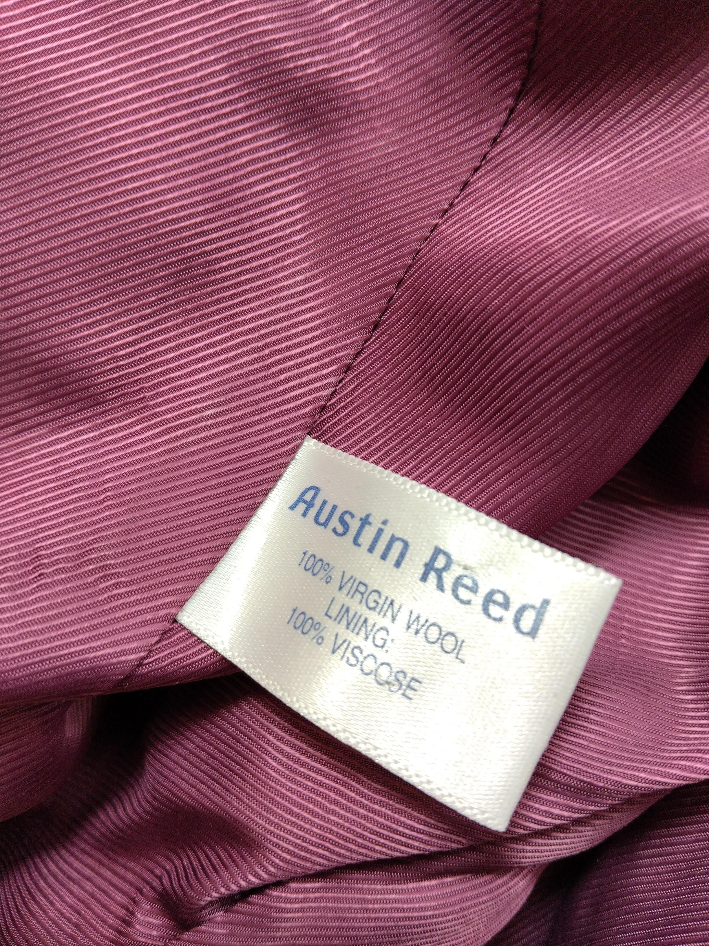 Austin Reed Women's Blazer UK 14 Black Striped Wool with Viscose Overcoat - Image 7