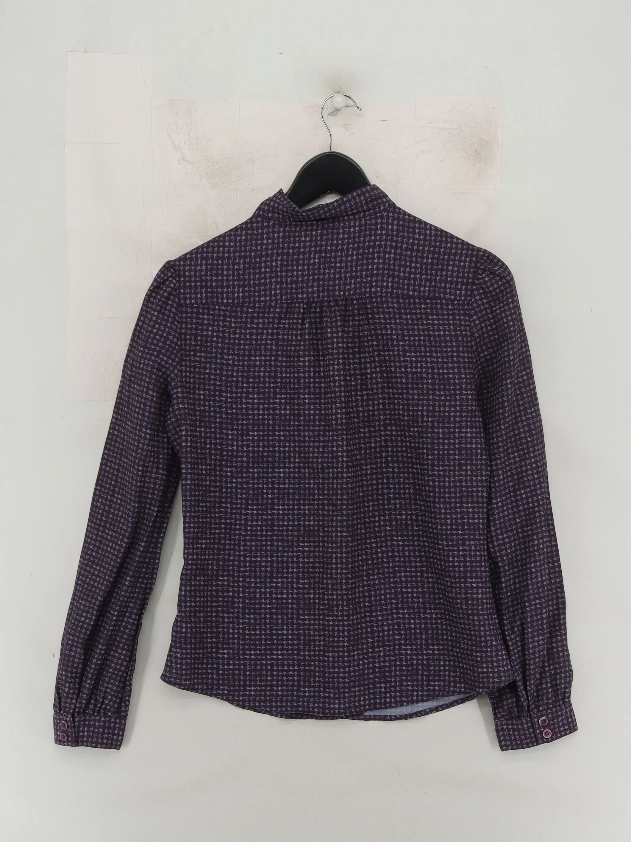 Austin Reed Women's Blouse UK 10 Purple 100% Other Basic - Image 2