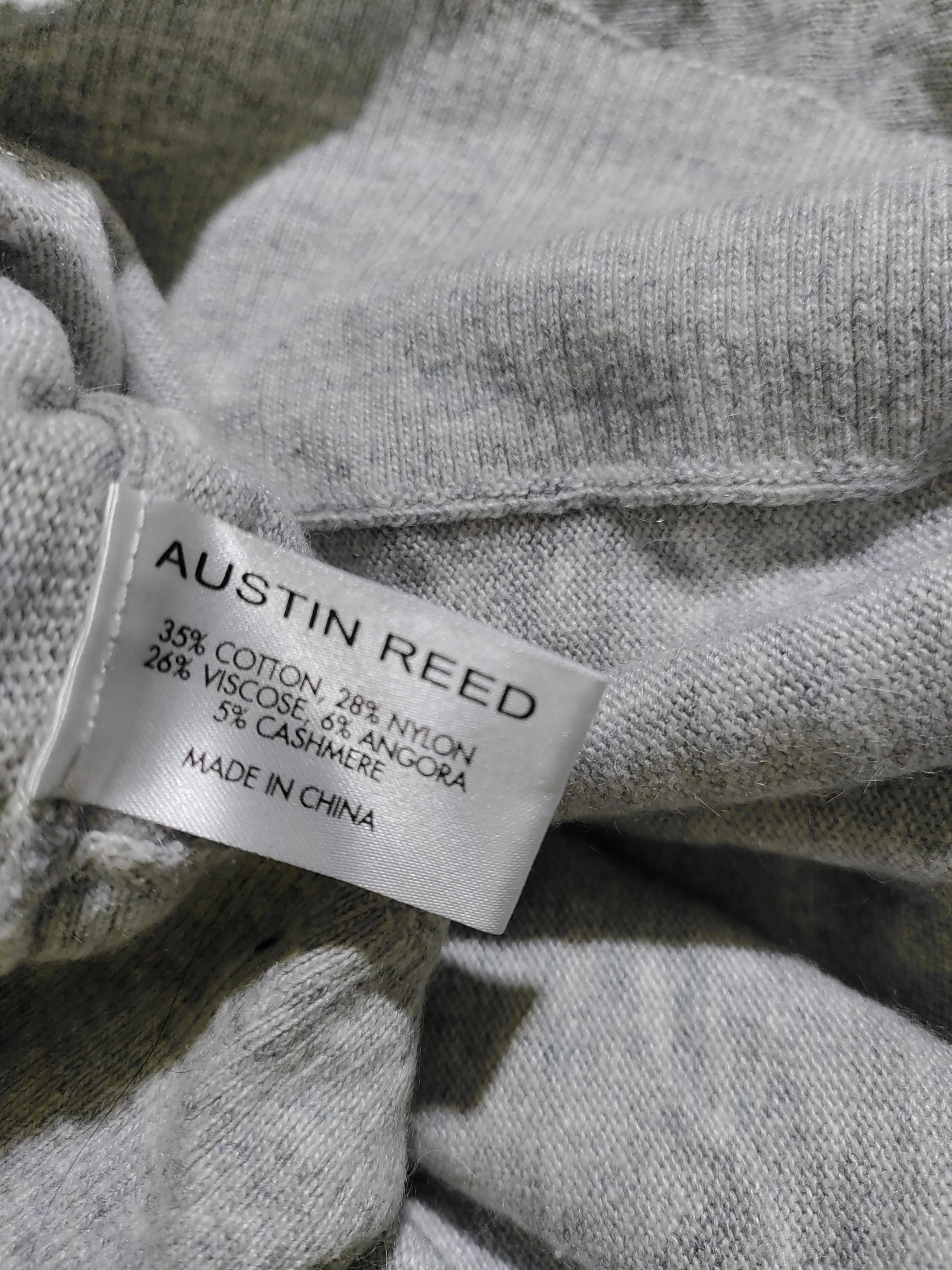 Austin Reed Women's Jumper M Grey Cotton - Image 6