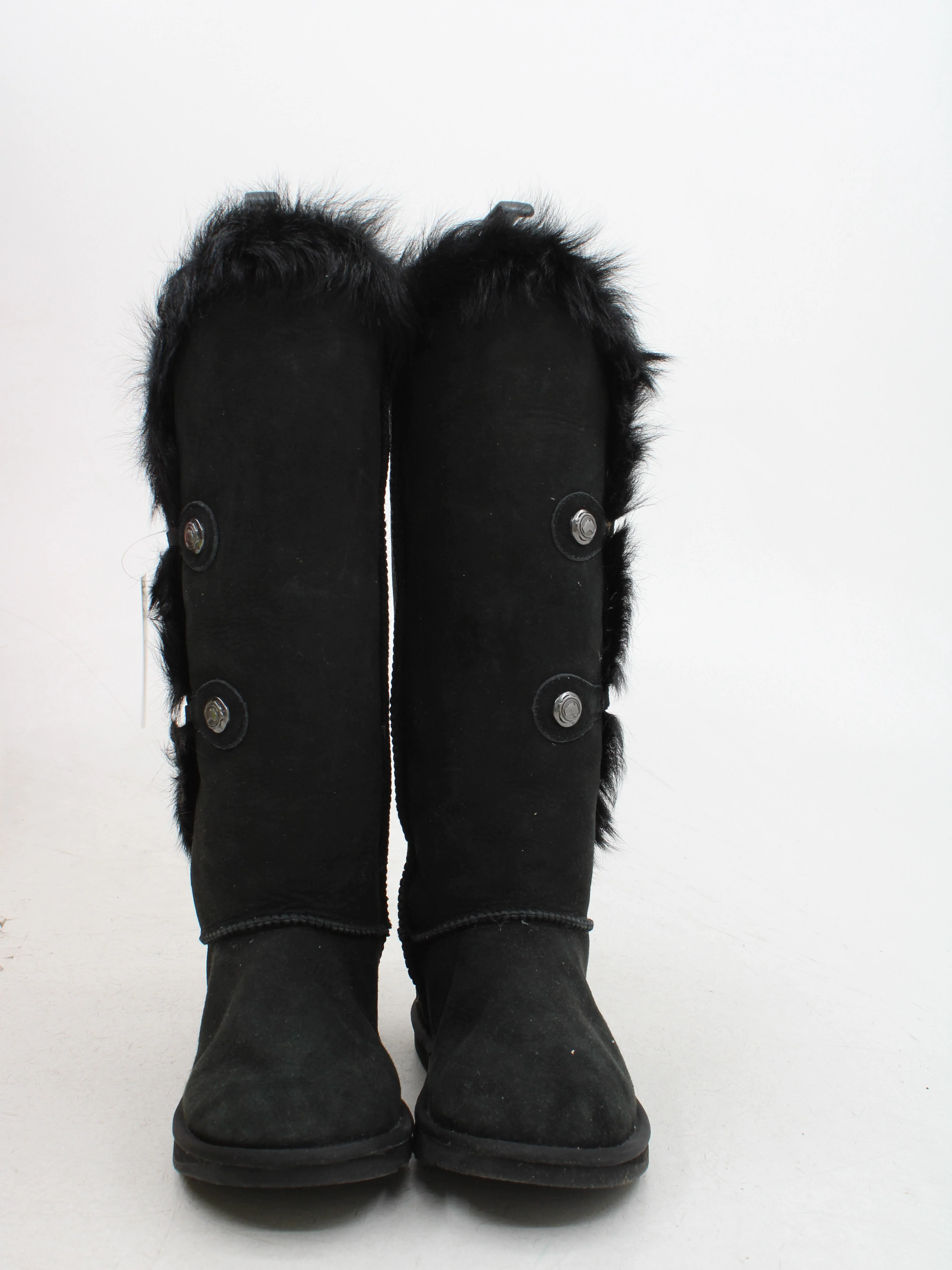 Australia Luxe Collective Women's Boots UK 6 Black Suede with Faux Fur Platform - Image 2