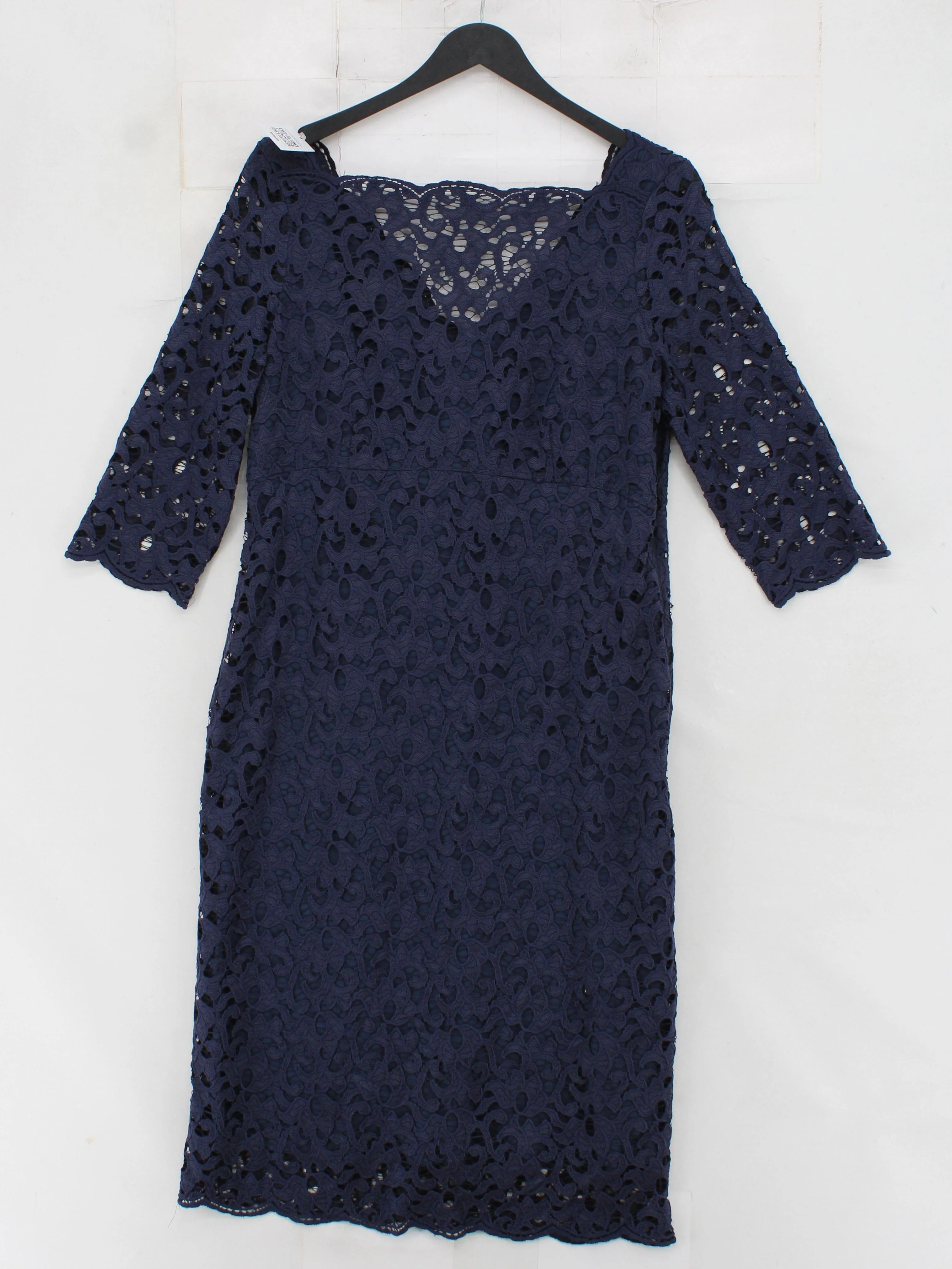 Autograph Bodycon Midi Dress UK14 in Blue - Image 2