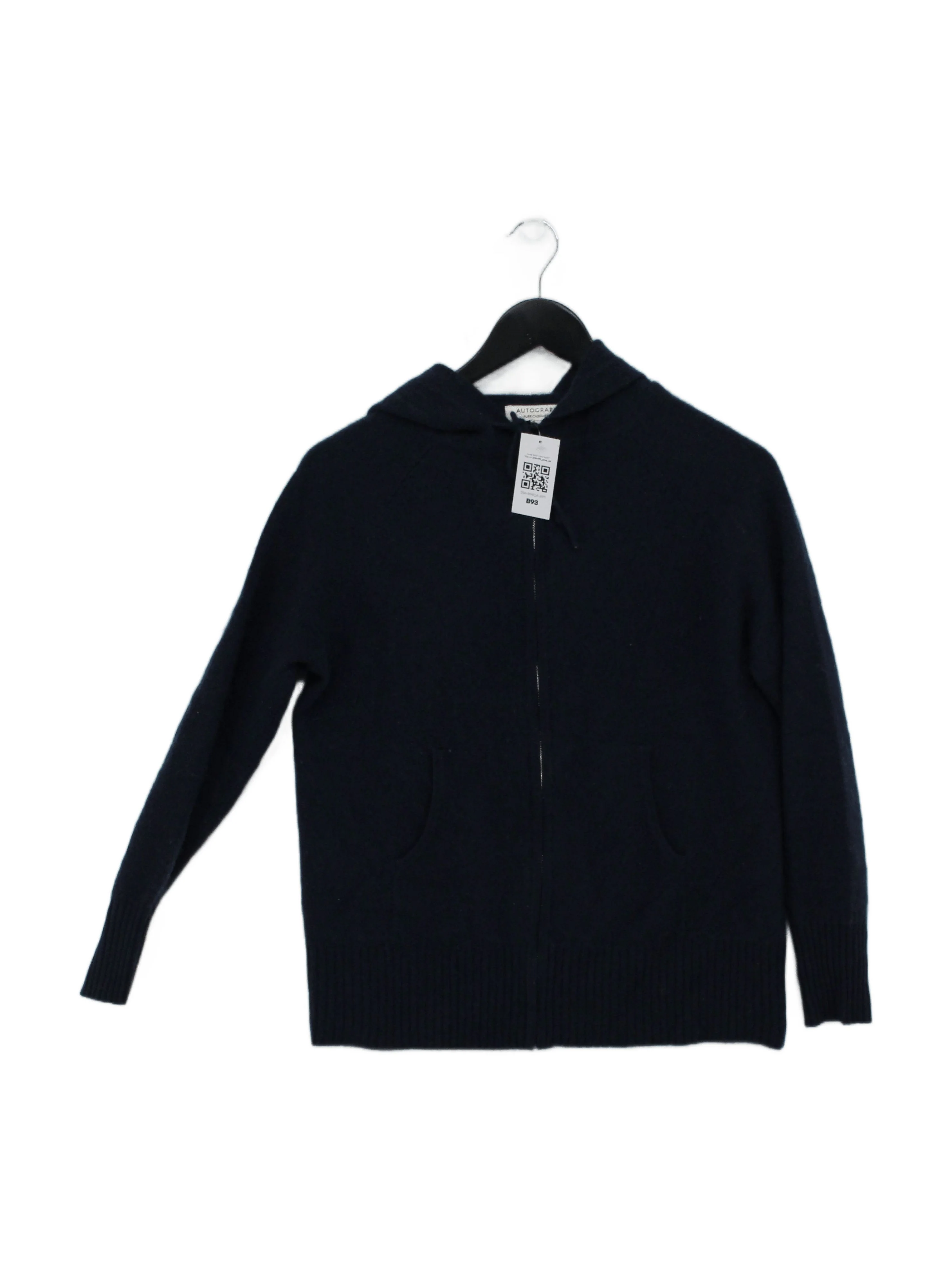 Autograph Men's Hoodie S Blue 100% Cashmere Pullover