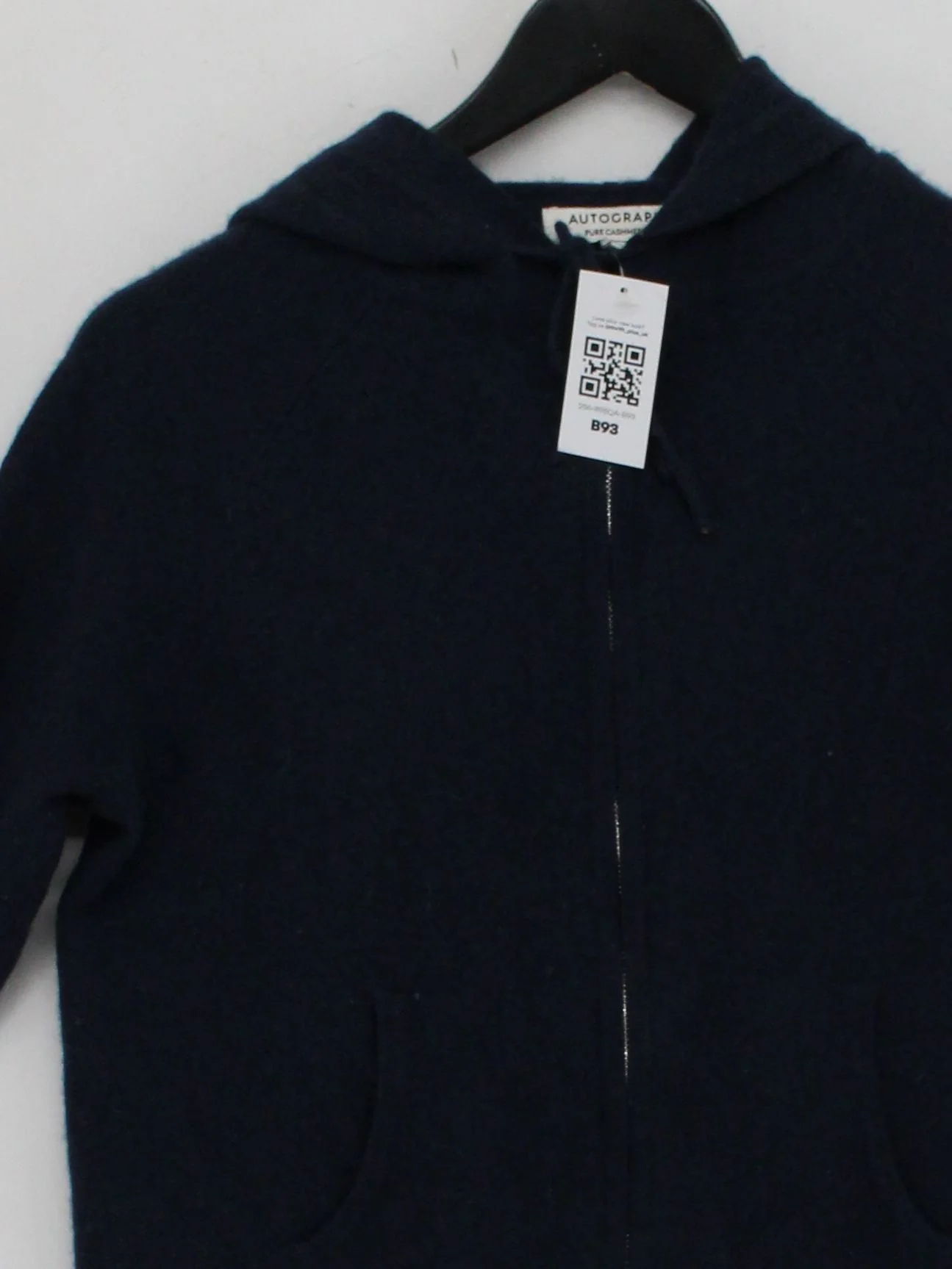 Autograph Men's Hoodie S Blue 100% Cashmere Pullover - Image 3