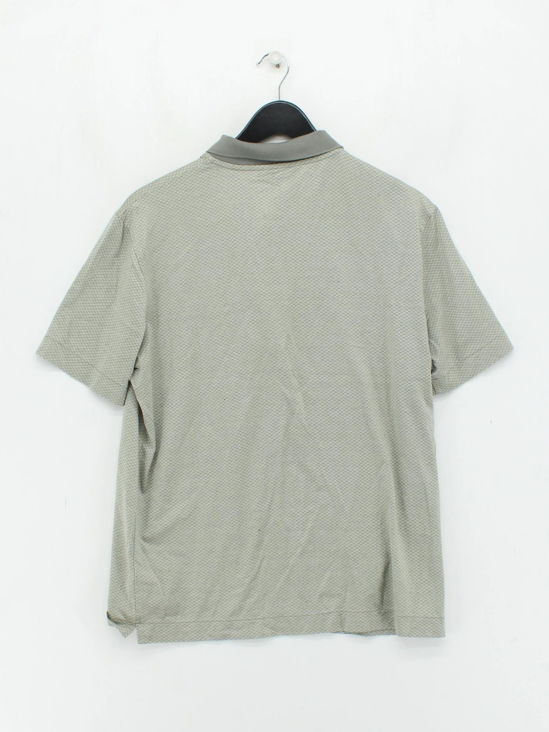 Autograph Men's Polo L Grey Geometric 100% Cotton Basic - Image 2