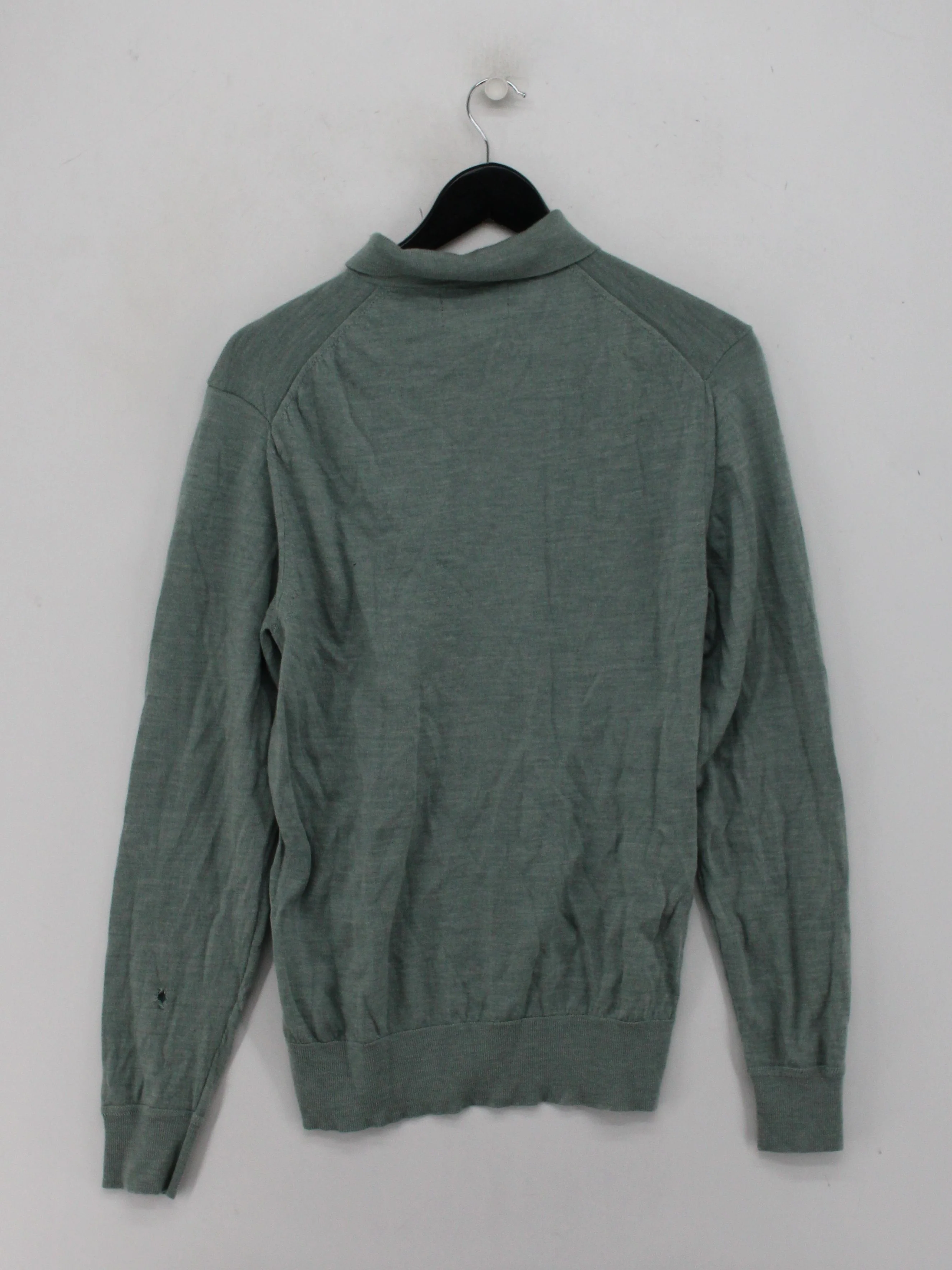 Autograph Men's Polo M Green 100% Wool Basic - Image 2