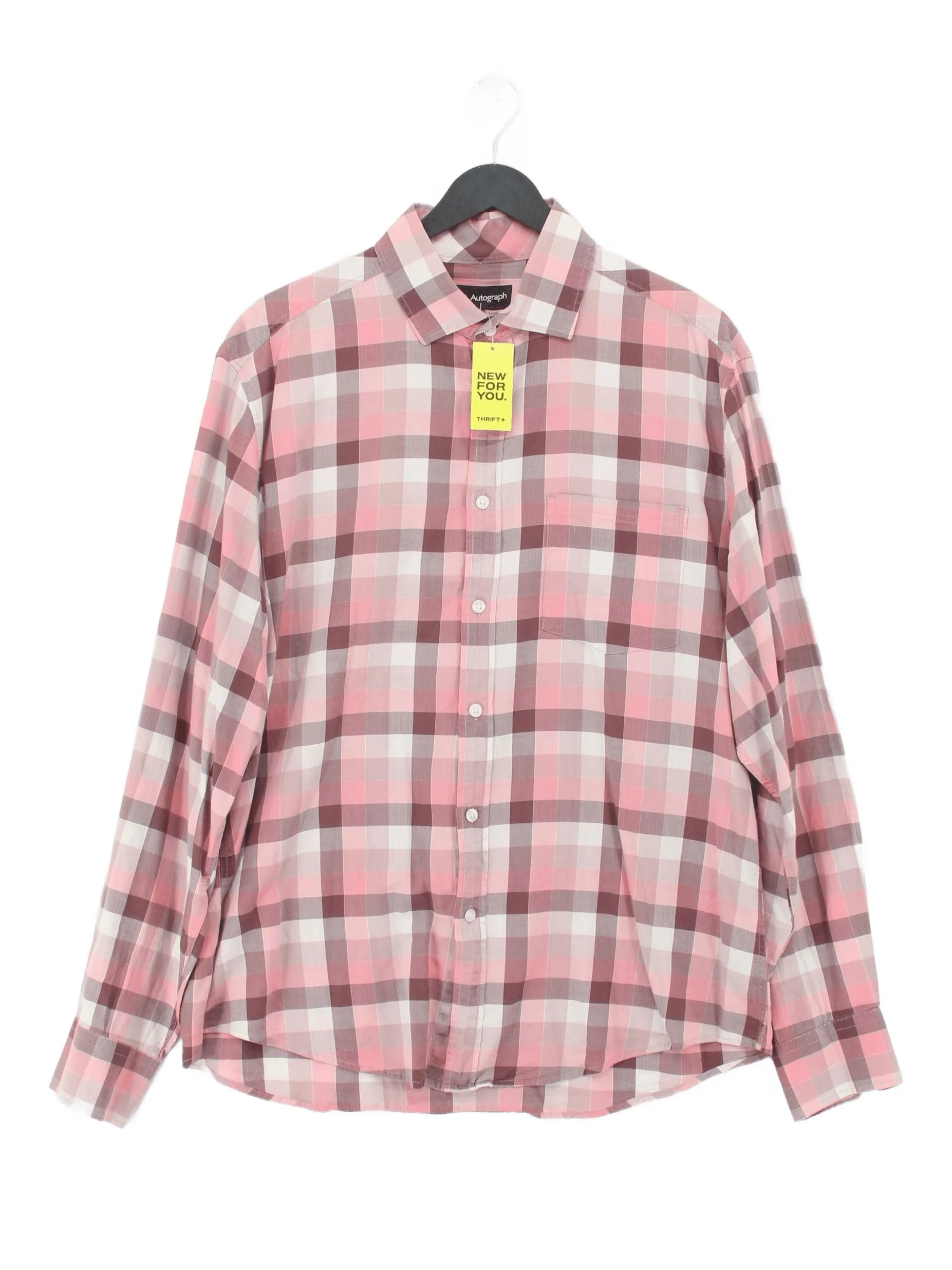 Autograph Men's Shirt XL Multi Checkered 100% Cotton Basic
