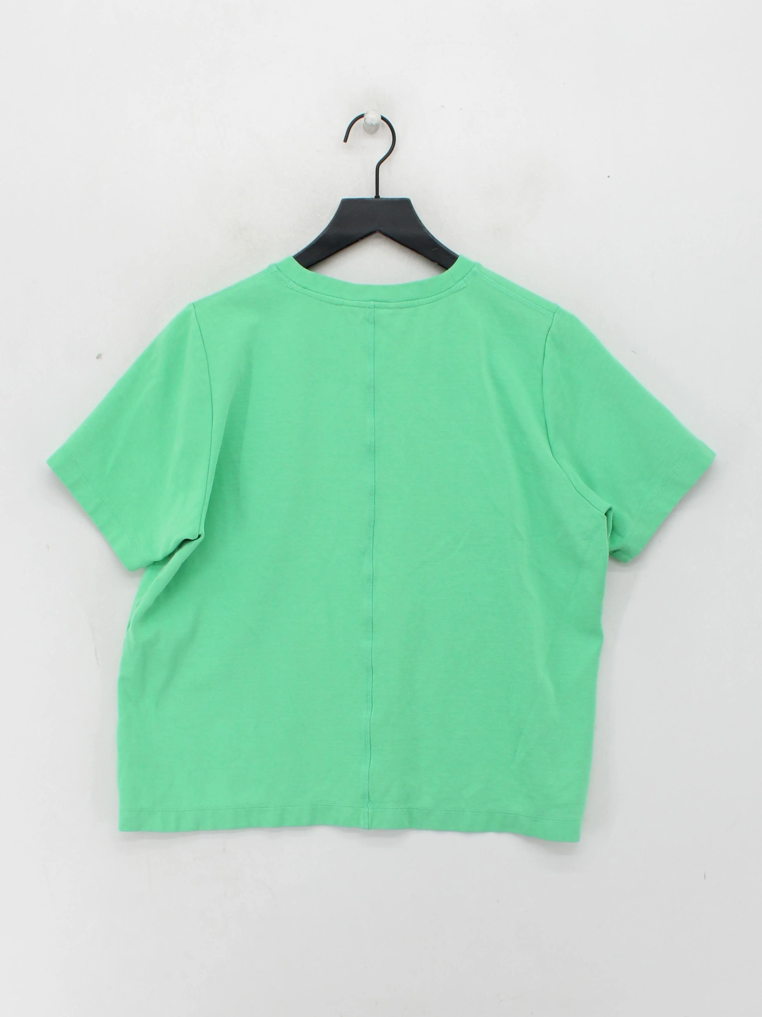 Autograph Men's T-Shirt L Green Cotton with Elastane Basic - Image 2