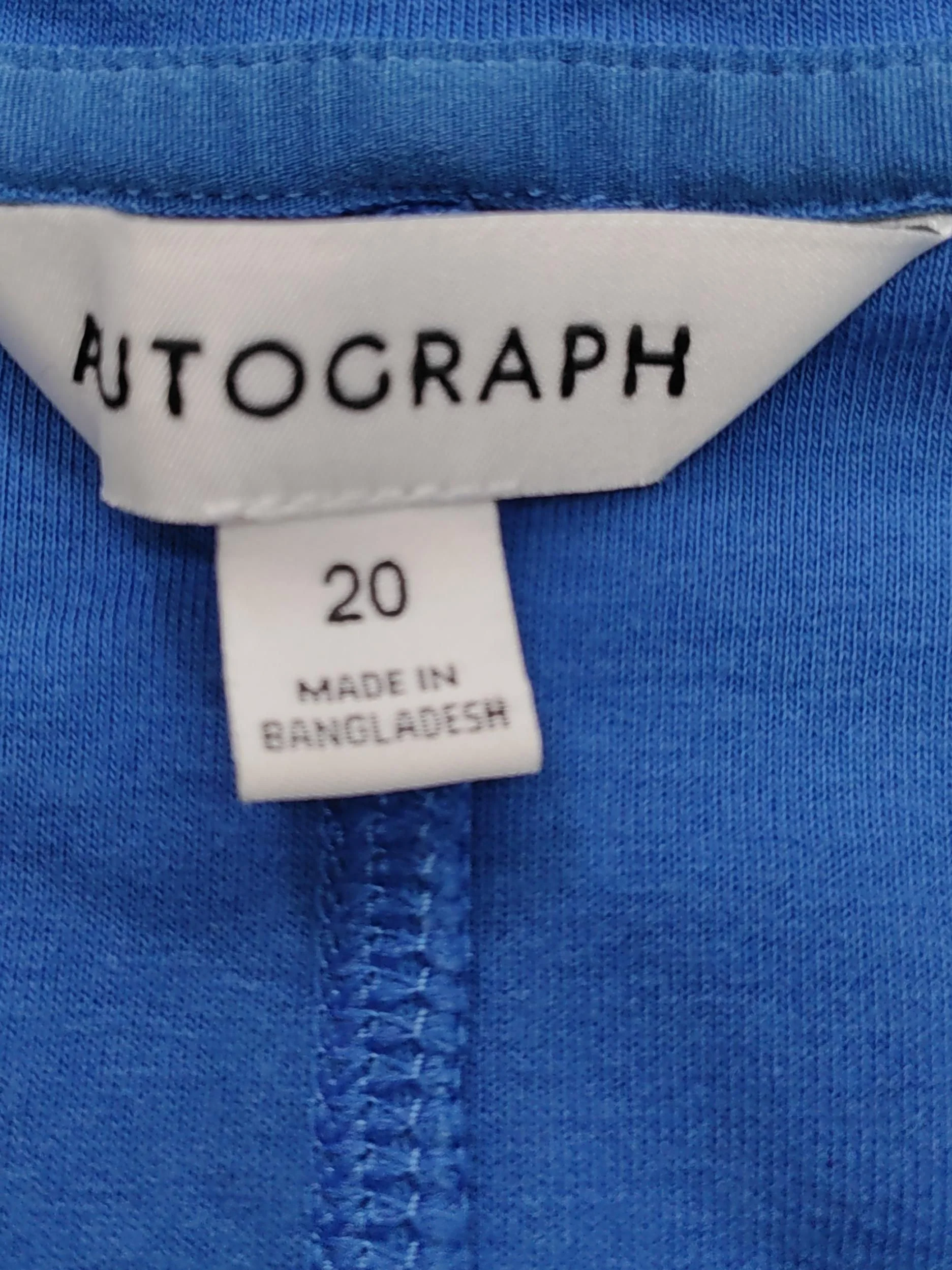 Autograph Men's T-Shirt XXL Blue Cotton with Elastane Basic - Image 5