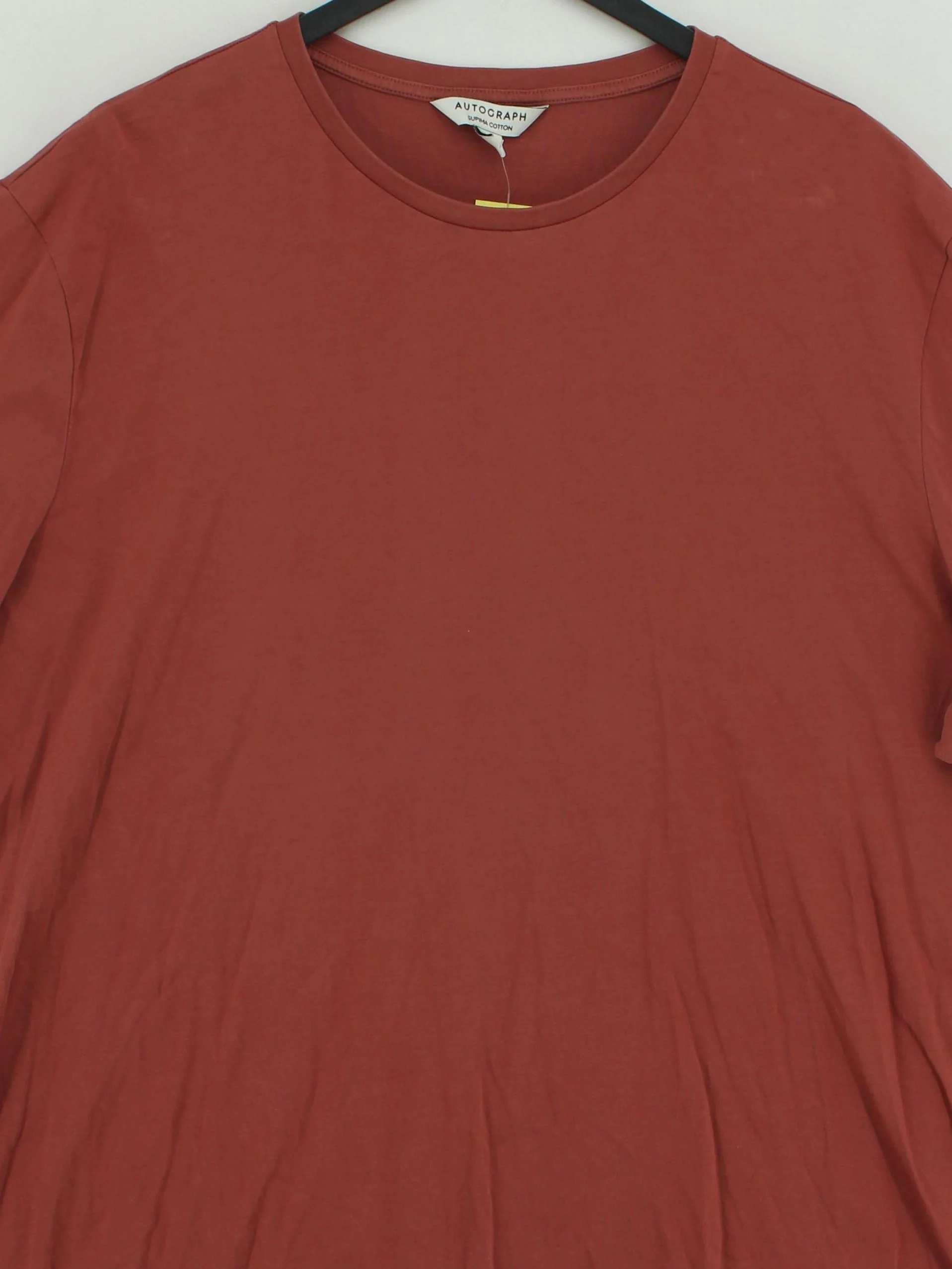 Autograph Men's T-Shirt XXXL Red 100% Cotton Basic - Image 3