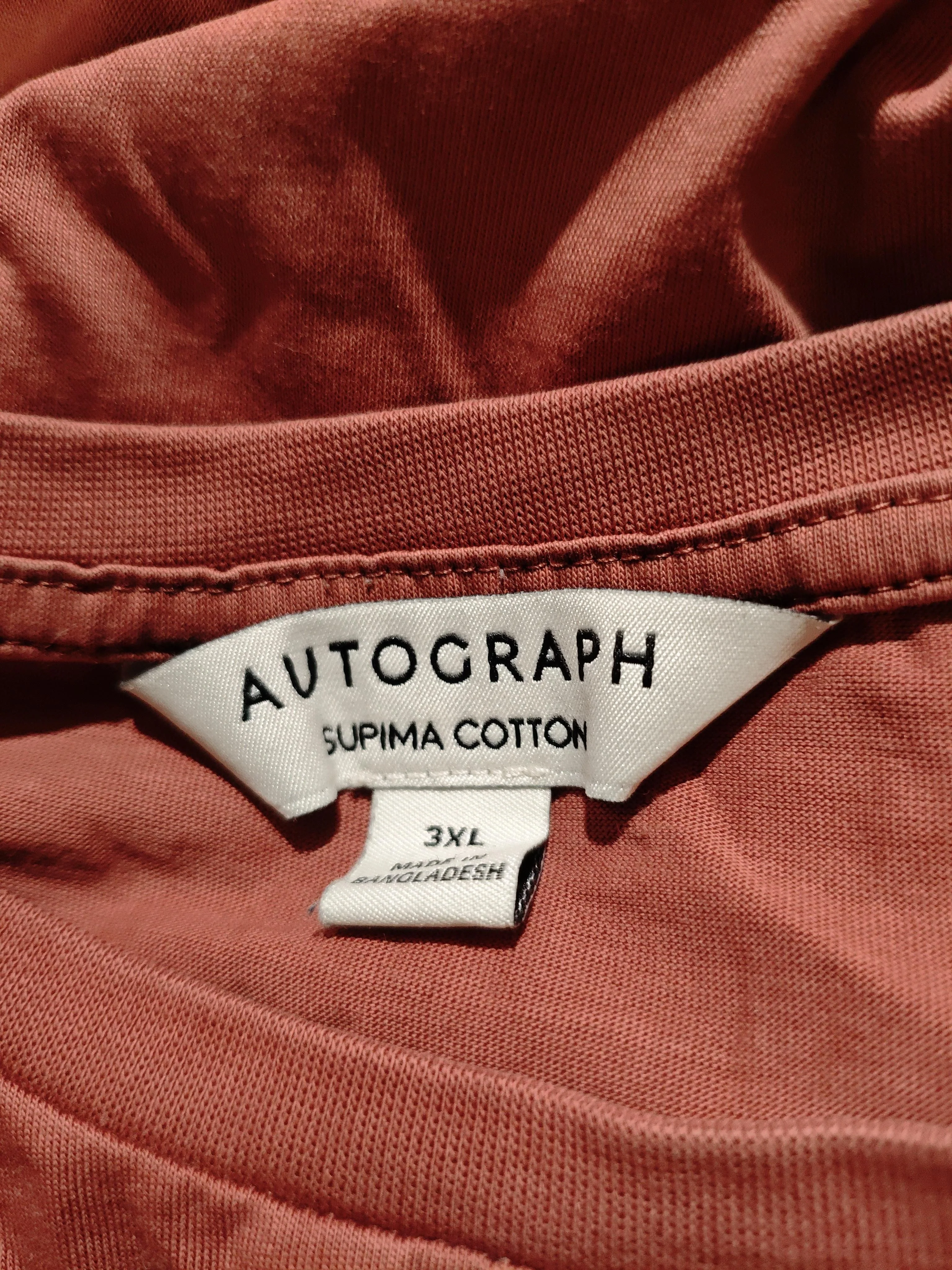 Autograph Men's T-Shirt XXXL Red 100% Cotton Basic - Image 6