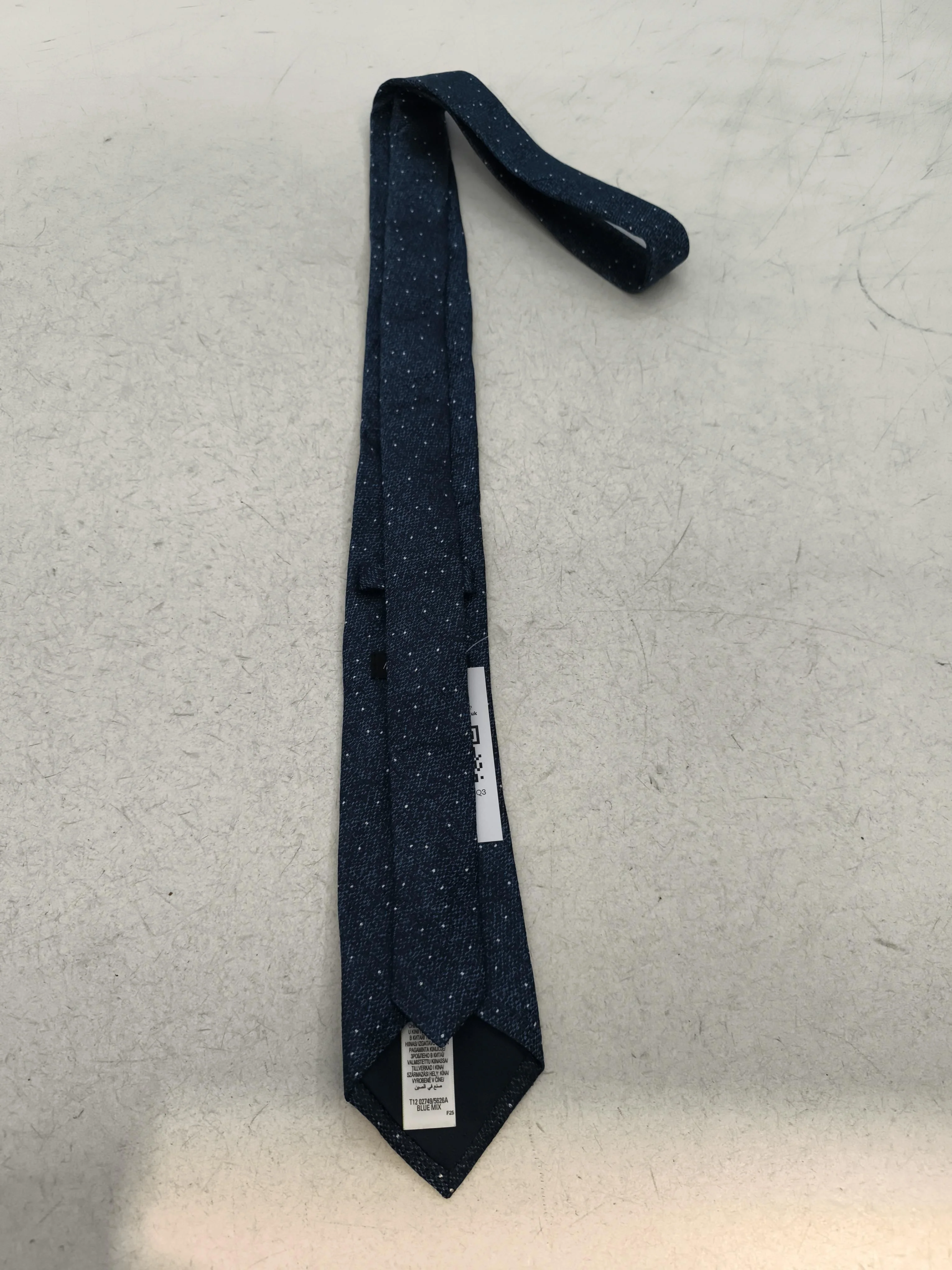 Autograph Men's Tie Blue Polkadot 100% Silk - Image 2