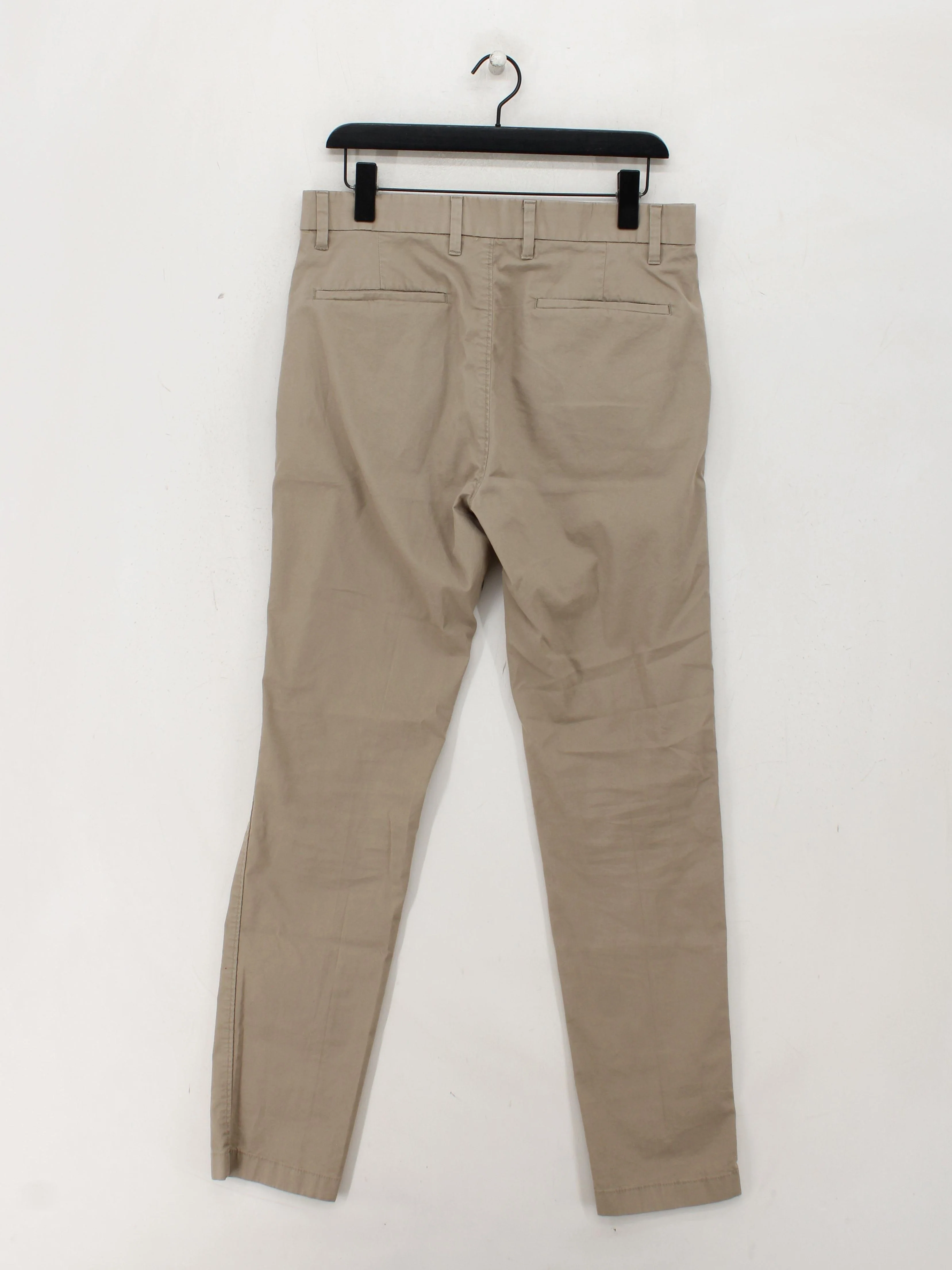 Autograph Men's Trousers W 32 in Tan Cotton with Elastane, Polyester Chino - Image 2