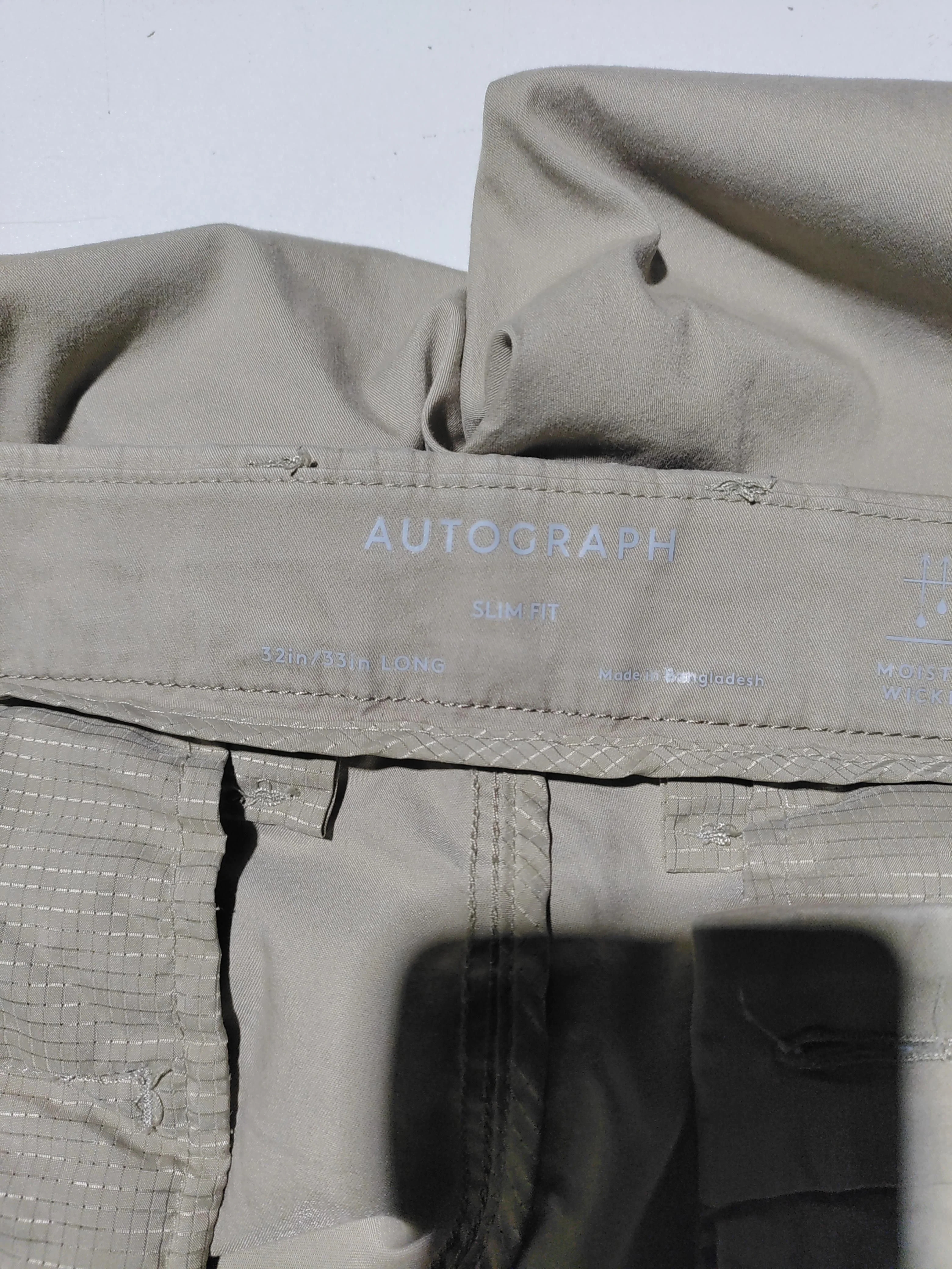 Autograph Men's Trousers W 32 in Tan Cotton with Elastane, Polyester Chino - Image 5