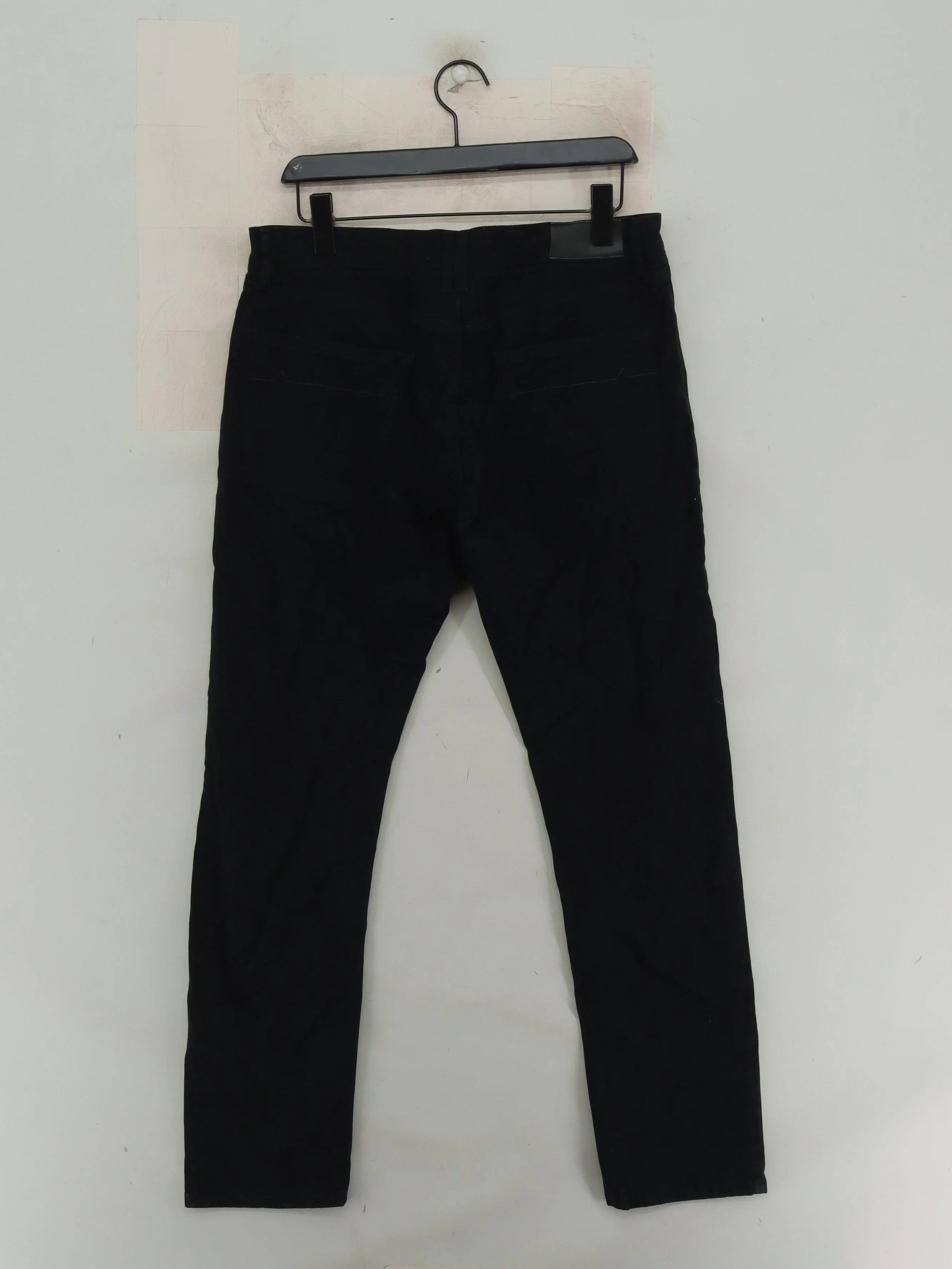 Autograph Men's Trousers W 34 in Black Cotton with Elastane Chino - Image 2