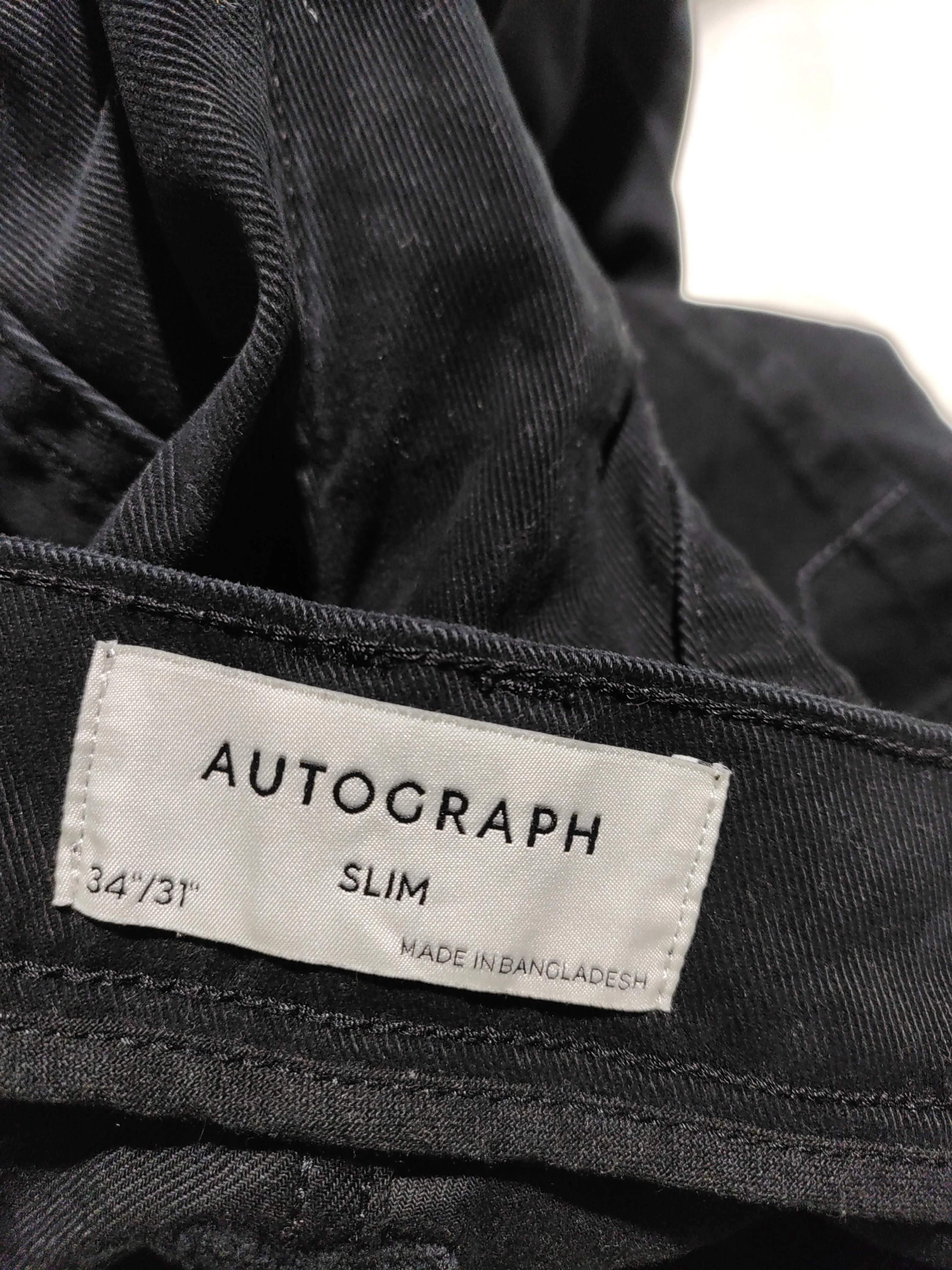 Autograph Men's Trousers W 34 in Black Cotton with Elastane Chino - Image 5