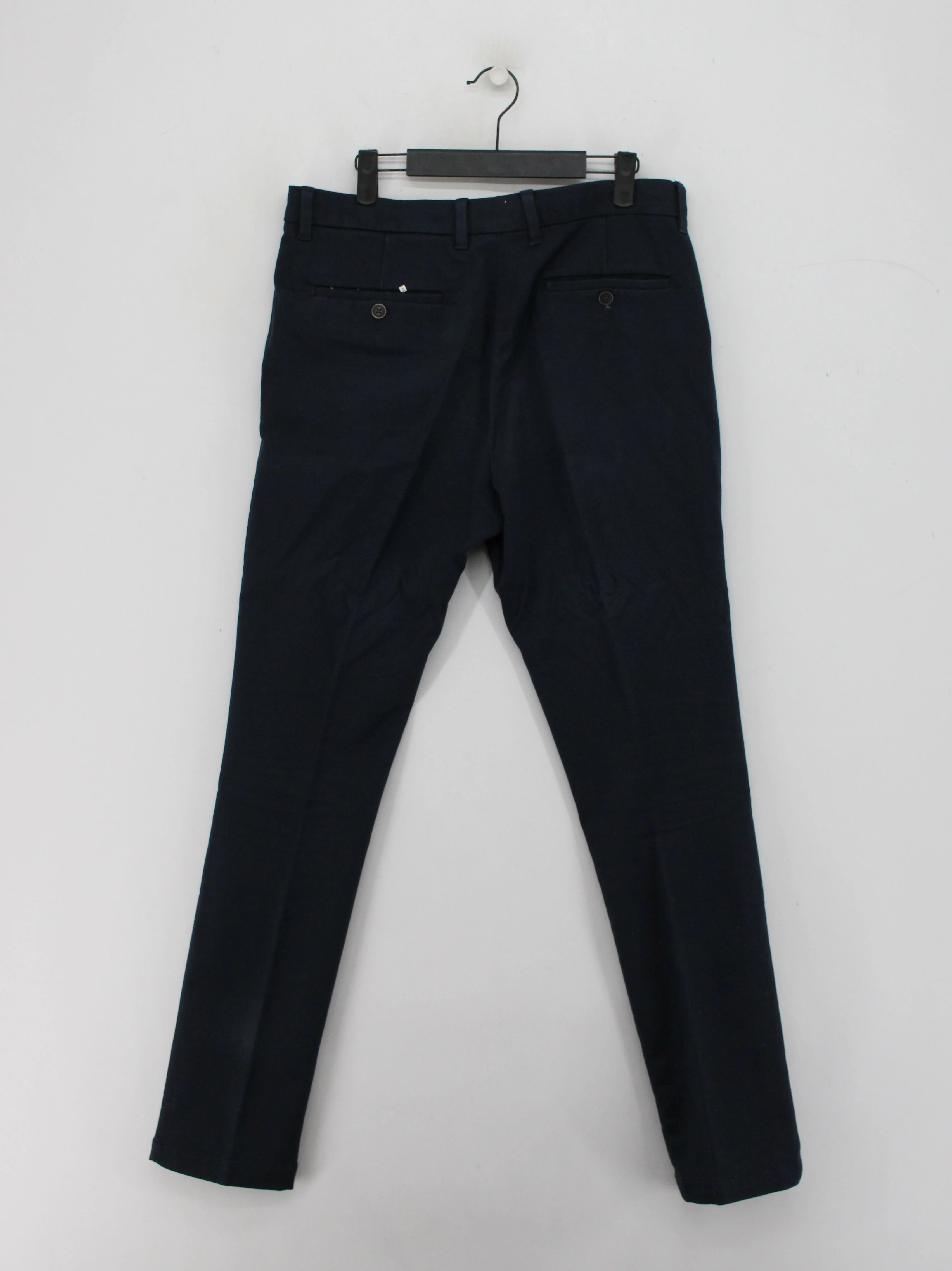 Autograph Men's Trousers W 34 in Blue Cotton with Elastane Straight Chino - Image 2
