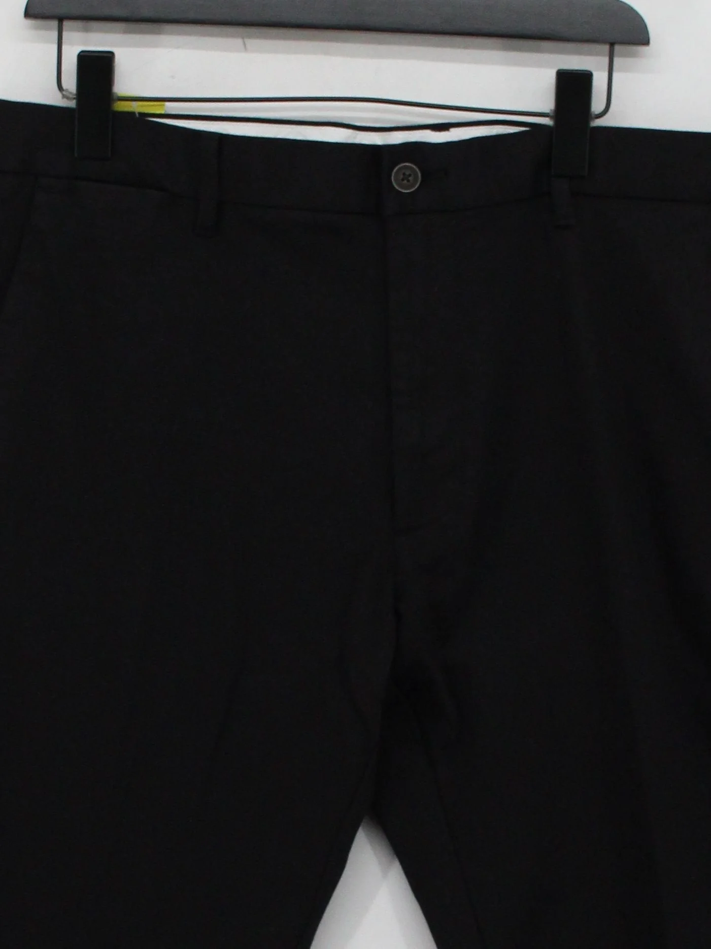 Autograph Men's Trousers W 38 in Black Cotton with Elastane Straight Chino - Image 3