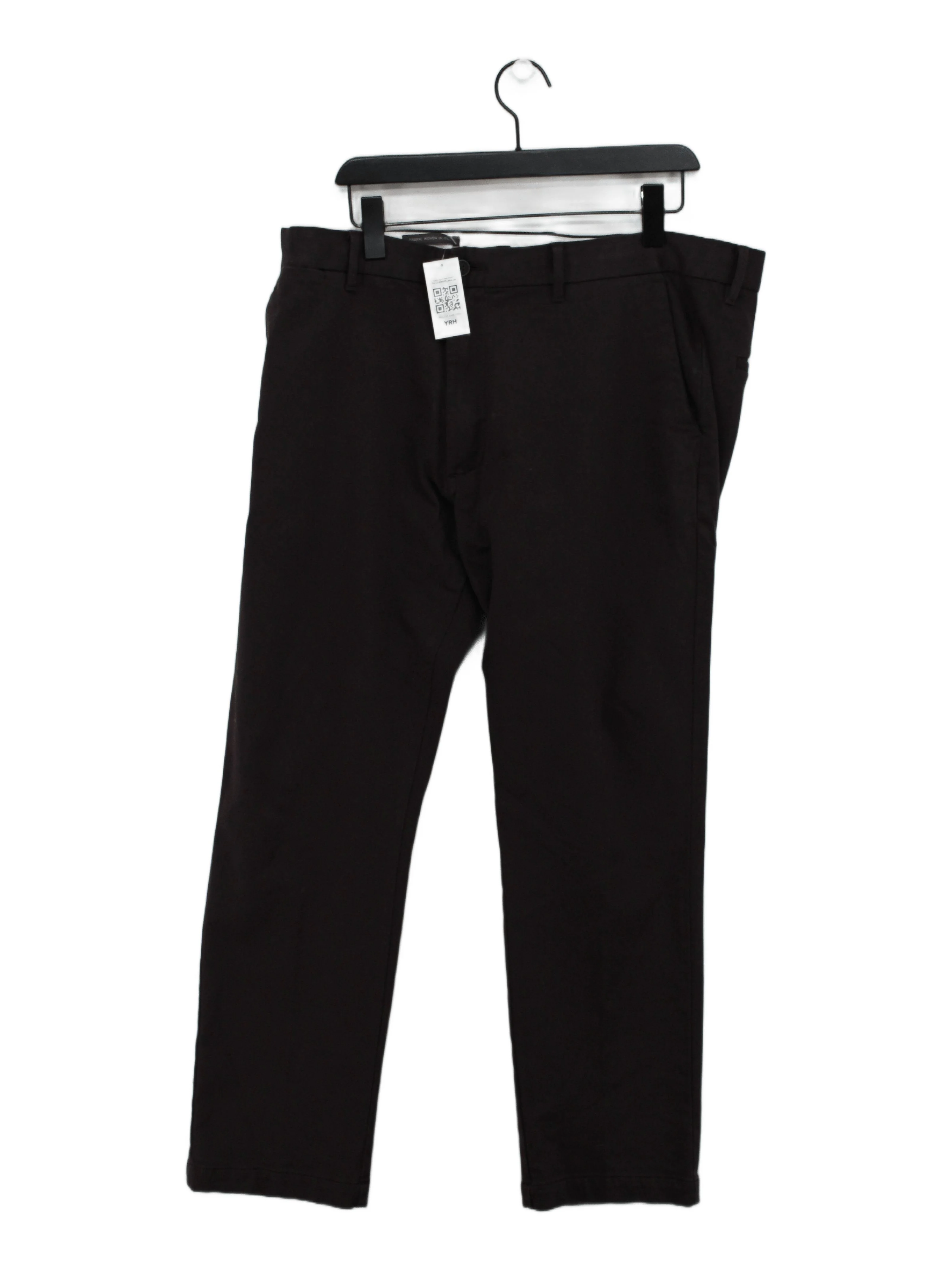 Autograph Men's Trousers W 38 in Brown Cotton with Elastane Straight Chino