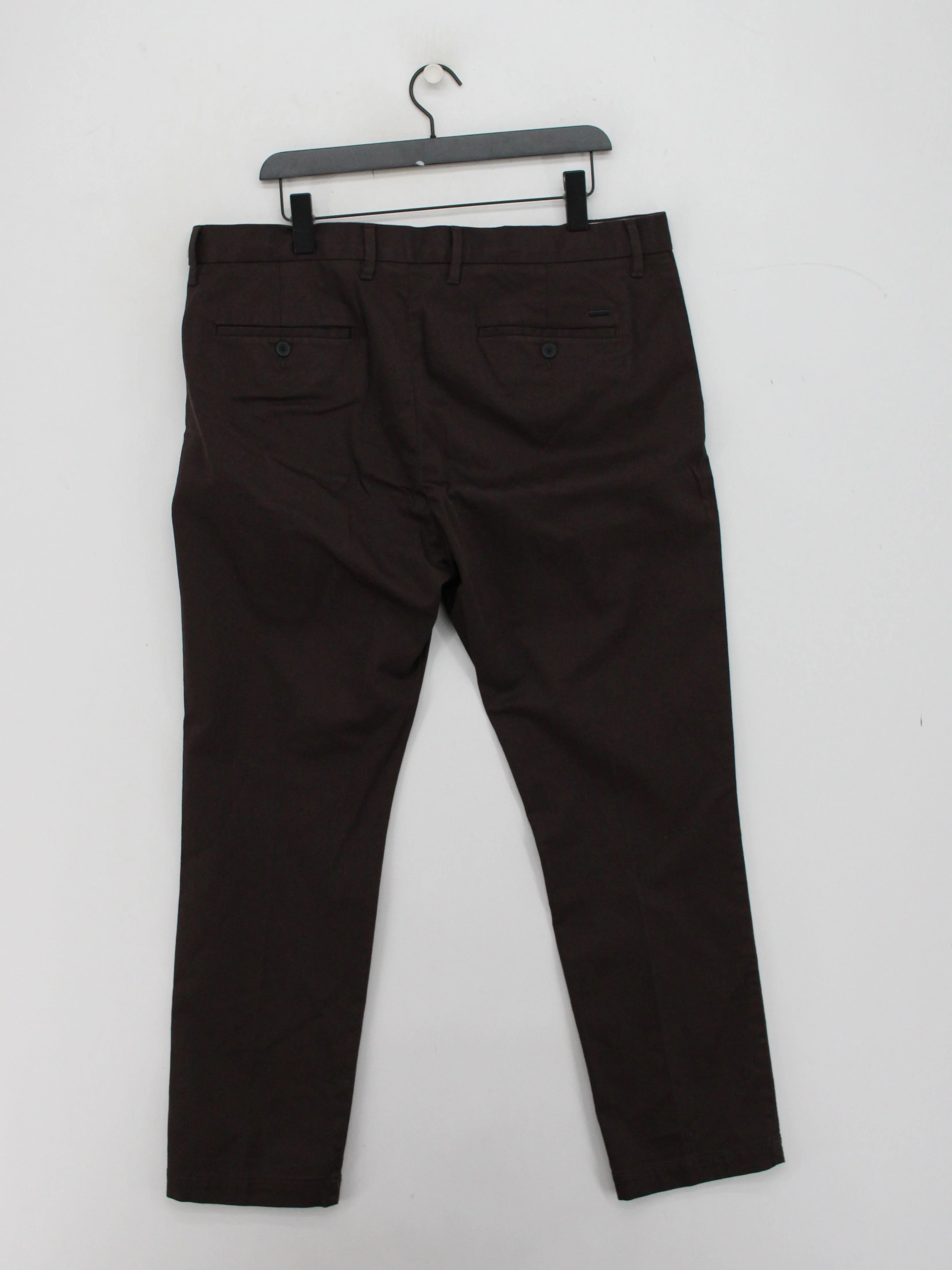 Autograph Men's Trousers W 38 in Brown Cotton with Polyester, Elastane Chino - Image 2