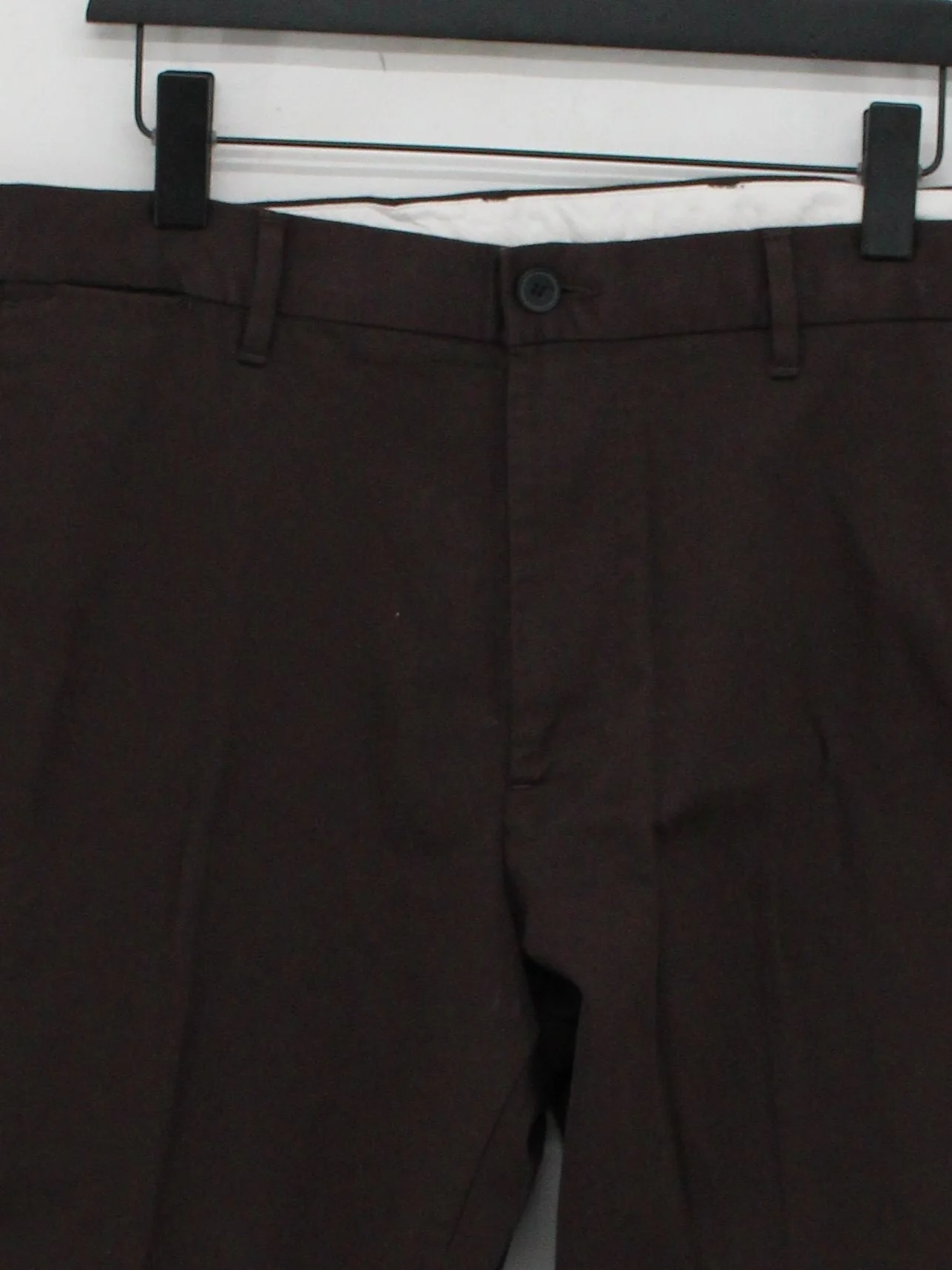 Autograph Men's Trousers W 38 in Brown Cotton with Polyester, Elastane Chino - Image 3