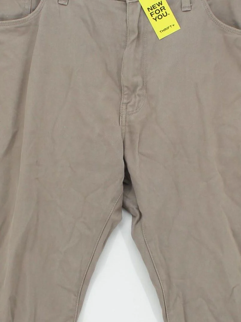Autograph Men's Trousers W 38 in; L 29 in Tan Cotton with Elastane Tapered Chino - Image 3