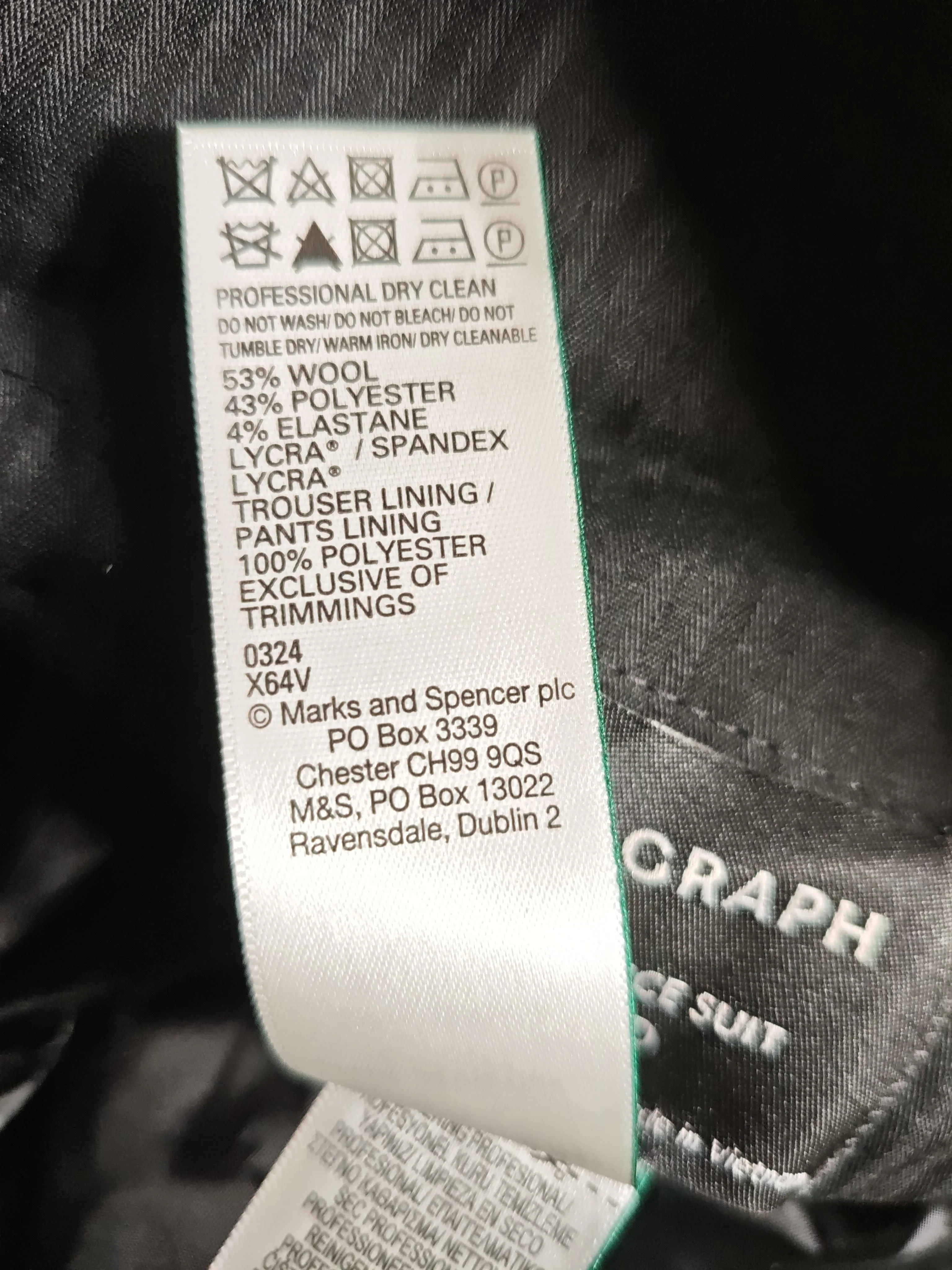 Autograph Men's Trousers W 40 in Green Wool New with tags - Image 6