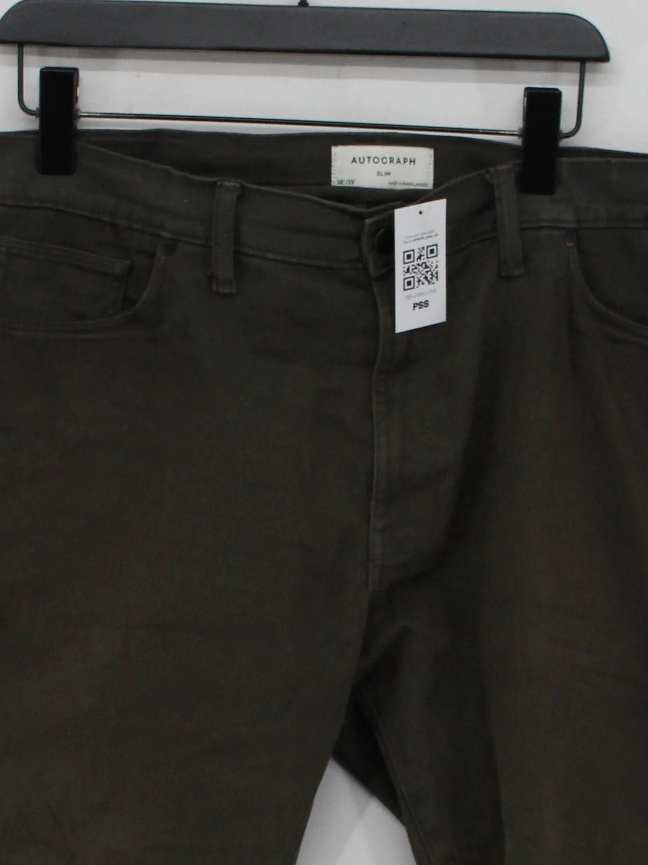 Autograph Men's Trousers XL Green 100% Cotton Tapered Chino - Image 3